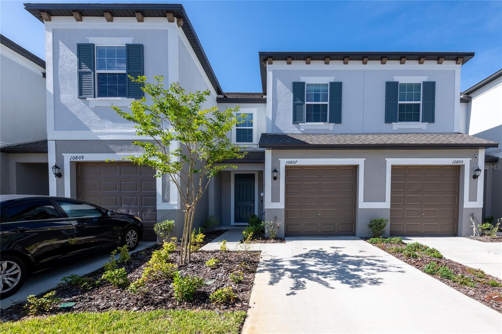 Beautiful three bedroom, two and half bath, one year old newly built townhome in the heart of New Tampa.  This is a easy living home that optimizes space for easy living. The first floor features an open design among the dining room, kitchen and family room with a contemporary edge, while the attached covered patio is fantastic for indoor-outdoor entertaining.  The second level features all three bedrooms, including a master suite with a private bathroom and walk in closet.  This home is just minutes from the University of South Florida, Advent Health Hospital, Bush Gardens, Adventure Island, Wire Grass Mall, Outlet Mall and an abundance of Dining.  Don't miss out on this on this one - New Tampa is fastest growing area with it all!