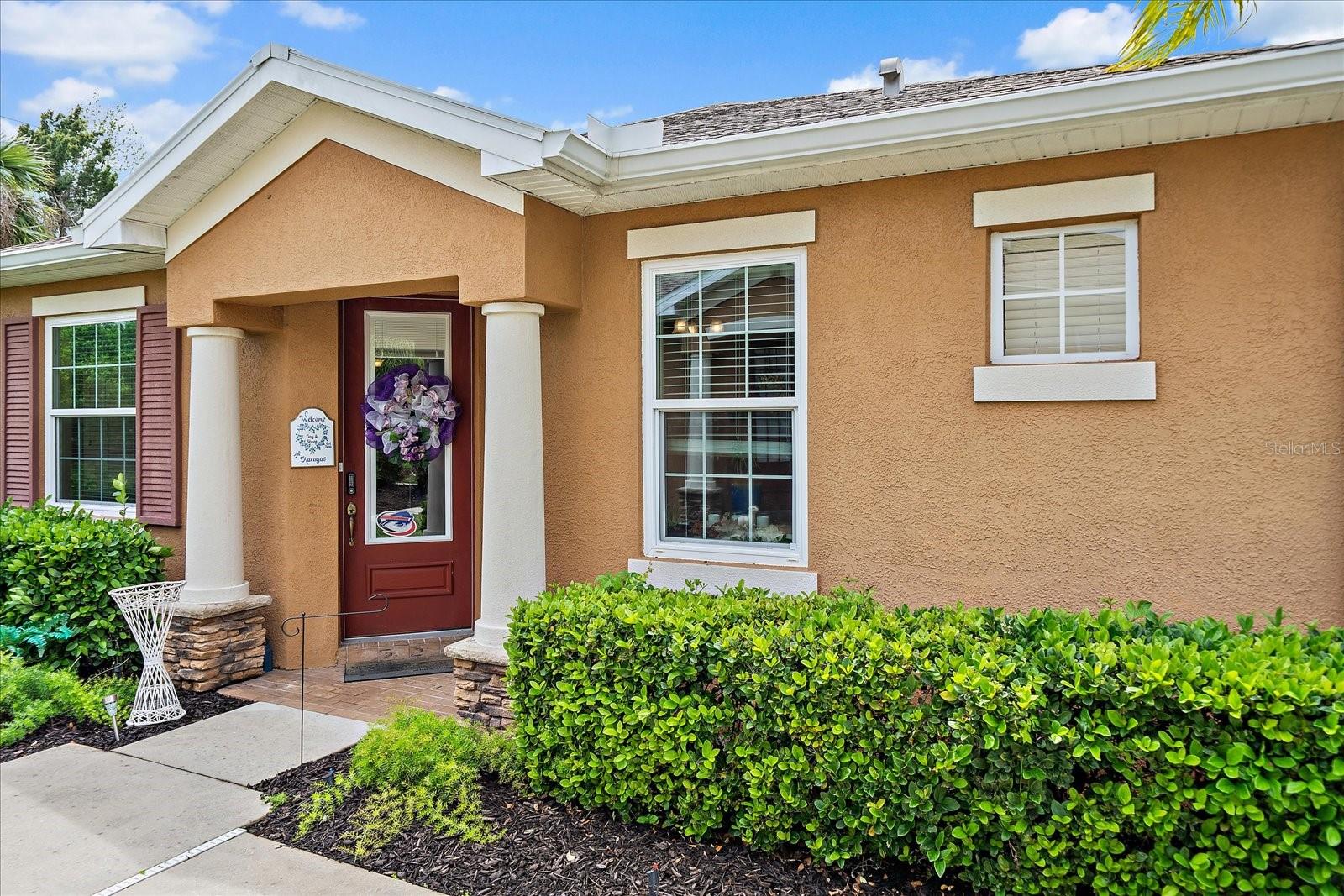 Experience easy living and ultimate peace of mind in this meticulously maintained, move-in ready Villa located in the highly sought-after Lexington Villas community of Parrish. This charming, one-story block home features a functional layout offering 2 bedrooms, 2 bathrooms, and a versatile den across 1,499 square feet of beautifully designed, modern living space. Outstanding structural upgrades elevate this property far beyond the standard unit, offering premium storm security and energy efficiency with upgraded hurricane impact windows engineered to sustain up to 175 mph winds, complemented by durable hurricane shutters protecting the lanai sliders. Adding to its exceptional value, a brand-new roof was installed just two years ago, offering years of worry-free homeownership and potential insurance savings. Inside, a seamless flow connects the kitchen and main living areas, while the primary suite serves as a private retreat complete with a spacious walk-in closet. The home comes fully equipped with essential appliances—including a range, refrigerator, and washer/dryer—alongside a spacious, attached 2-car garage. Situated within a pet-friendly, maintenance-free neighborhood, your low monthly fee covers professional management and pool maintenance, granting you effortless access to premier community amenities including a sparkling pool, park, and playground. Commuting is a breeze to Sarasota, Bradenton, or Tampa with immediate proximity to US-301 and I-75. Don't miss this rare, structurally fortified corner unit—the perfect blend of luxury, comfort, and uncompromising security.
Situated within the Lexington Villas community, this property provides a premier maintenance-free lifestyle with access to a wealth of amenities, including a pool, a park, and a playground. The prime location offers incredible convenience with easy access to US-301 and I-75, making commutes to Sarasota, Bradenton, or Tampa a breeze. This is a pet-friendly neighborhood ensuring every member of the family feels at home. With a monthly fee that covers manager services and pool maintenance, this rare corner unit is a perfect blend of comfort and peace of mind.