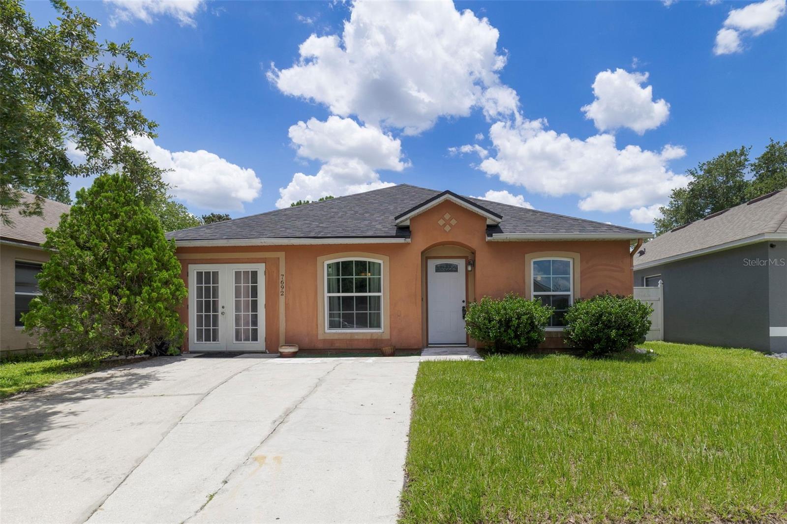 Welcome Home!! This 4 BEDROOM 2 BATH  home is ready for you ! You can see there are 2 spaces to park on the driveway! As you enter the home the first thing you notice is the CERMAIC TILE throughout the whole home! Take a few steps in and you see the 42 INCH cabinets to go along perfectly with the GRANITE COUNTERTOPS! This home features a nice book shelf for those that like to read and when dressed with books adds a nice touch! New AC and ductwork in 2018, New windows in 2021!Don't forget about the Dog Park in the community!
The Primary Bedroom features an nice space with some interesting options! The other 3 bedrooms allow for a larger family or even space for a guest bedroom or even an office for those that work from home. The covered/ screened back patio is spacious and inviting for gatherings and relaxation after a long day at work! The fenced back yard is also a nice size and allow for privacy and the little ones to have a private space to run around. This home is close to the airport and shopping and the highways are not far away. This home is ready for you ! Welcome HOME!