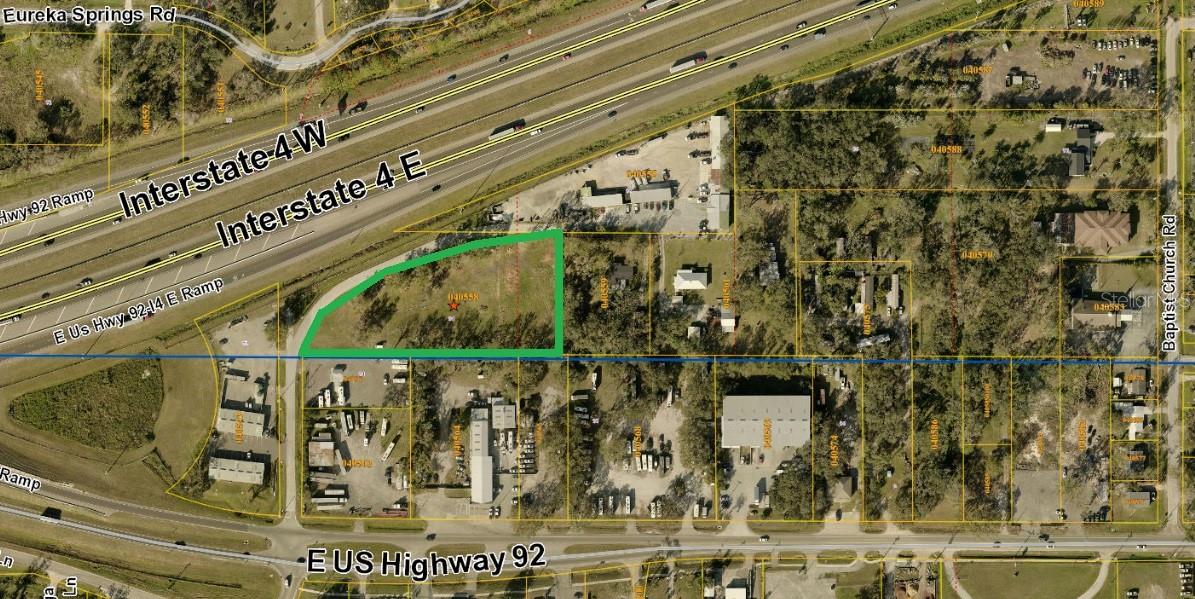 This 2.13 acre lot is located along the I-4 corridor just east of I-75 with direct visibility from I-4. The site is almost completely cleared and has an older PD and will need to be rezoned for development which gives a purchaser a great deal of flexibility to develop under the Community Mixed Use 12 (.50 FAR) future land use category which allows for agricultural, residential, commercial, office uses, research corporate park uses, light industrial multi-purpose, and clustered residential and/or mixed-use projects. The CMU-12 allows for maximum development of up to .50 FAR or 46,391 SF of potential improvements.

Traffic Count: 163,000 VPD (Interstate-4) 

Located in Tampa between I-4 and E. Hillsborough Avenue, offering easy access to surrounding areas.