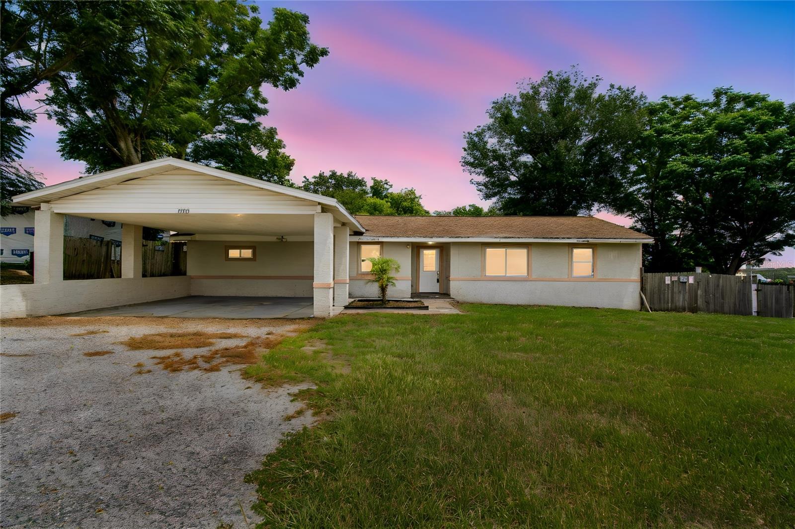 Under contract-accepting backup offers. Welcome home to this beautifully maintained 3 bedroom, 2 bath concrete block home situated on a private, fully fenced 0.45-acre lot with NO HOA and NO CDD! Located just minutes from the Dade City limits, this property offers the perfect combination of peaceful country living with convenient access to shopping, dining, schools, and major roadways. Inside, you'll find an updated kitchen featuring 42-inch cabinetry, granite countertops, and plenty of storage and workspace. The home also features double-pane insulated windows, helping improve energy efficiency and comfort year-round. Step outside and enjoy the freedom that comes with nearly half an acre of usable land. Whether you have a boat, RV, work trailer, recreational vehicles, or simply need extra room to spread out, this property has the space you've been looking for. The fully fenced backyard offers privacy and endless possibilities for gardening, pets, outdoor and entertaining.
If you're looking for a move-in-ready home with modern updates, room to roam, and no restrictive community fees, this is one you won't want to miss. Schedule your private showing today!