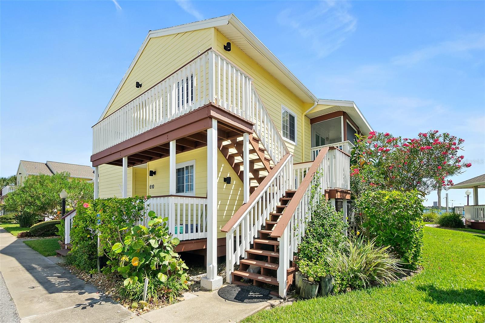 Wake up to Intracoastal views and end every day with a sunset breeze. This furnished 1-bedroom condo isn’t just a place to live—it’s a vacation you get to call home. Step inside and feel the calm. The open layout flows toward your private screened balcony, where you can sip your morning coffee while watching boats drift by—and yes, dolphins make an appearance. The view overlooks both the Intracoastal Waterway and the sparkling heated pool, so every day reminds you that you’re living somewhere special. The kitchen has been beautifully updated with modern cabinetry, granite countertops, and all the coastal finishes you’d expect. The bedroom is surprisingly spacious with a huge walk-in closet (rare in a 1-bedroom), and the remodeled bathroom feels spa-like with its tiled walk-in shower. Luxury vinyl and tile flooring throughout make cleaning a breeze—just enjoy the lifestyle. Love amenities? You’ll have plenty: a heated waterfront pool, tennis courts, clubhouse with gym and pool table, and even a full kitchen for gatherings. And yes—it’s pet friendly, so your four-legged companion can enjoy this lifestyle too. Whether you’re looking for a seasonal escape, a low-maintenance full-time home, or a turn-key investment opportunity, this condo offers the best of Intracoastal living with zero hassle. Just bring your suitcase—everything else is here waiting. What you’ll love:     •    Fully furnished—move right in     •    Updated kitchen and bathroom     •    Luxury vinyl & tile flooring throughout     •    Private screened balcony overlooking the Intracoastal + pool     •    Heated pool, clubhouse w/ exercise area, tennis court & pool table     •    Pet friendly
 If easy coastal living with a “vacation everyday” vibe is what you’ve been searching for, this condo checks every box.