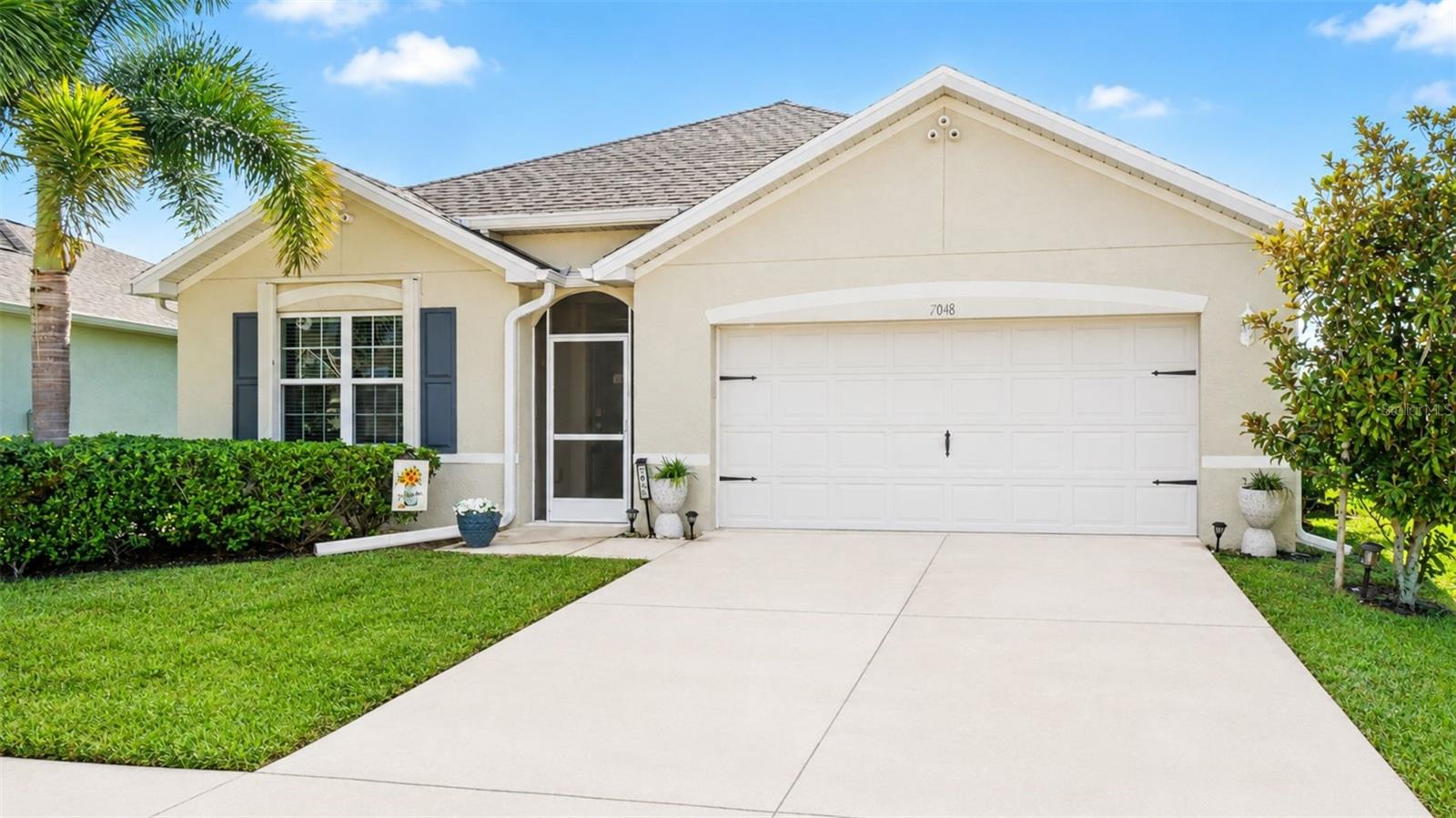 Welcome to Waterford Estates where resort-style living meets everyday peace of mind, just minutes from vibrant downtown Punta Gorda.  Imagine coming home to a beautifully maintained 4-bedroom, 2-bath residence designed for both comfortable daily living and effortless entertaining. The open floor plan brings everyone together, while the split-bedroom layout provides the privacy families and guests appreciate.  Step onto your covered, screened lanai overlooking a tranquil pond with fountain view and enjoy one of the home's most desirable features: eastern rear exposure. Sip your morning coffee with the sunrise or unwind in the evening without the intense western sun, making your outdoor living space comfortable throughout the day.  This home offers valuable updates that help you spend less time worrying and more time enjoying Florida living, including a NEW ROOF (2024), accordion hurricane shutters on every window, and full perimeter rain gutters.  Beyond your front door, Waterford Estates offers the lifestyle so many buyers are searching for. Enjoy two heated pools, a clubhouse, fitness center, pickleball and bocce courts, scenic walking paths, and an active calendar of community events that make it easy to stay connected.  If you've been looking for a move-in-ready home that combines low-maintenance ownership, beautiful water views, and exceptional amenities in one of Punta Gorda's most desirable gated communities, this is the opportunity you've 
been waiting for.