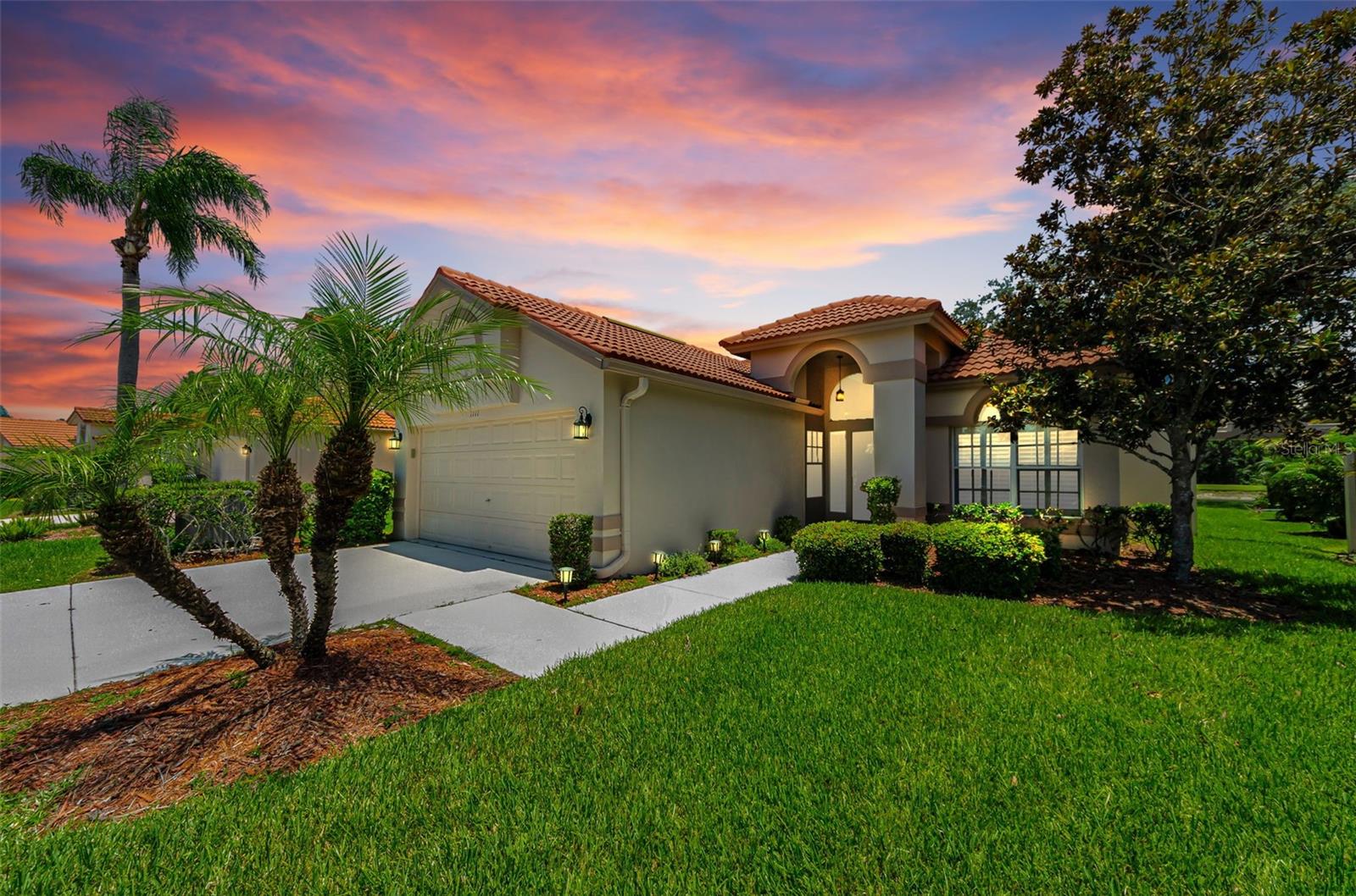 Under contract-accepting backup offers. YOU ARE GOING TO LOVE THIS PREMIUM HOMESITE!!  Spectacular Private, Peaceful, PRESERVE,POND Lot with GOLF COURSE VIEWS  in the Distance!  RARE FIND!! IMMEDIATE OCCUPANCY!! Meticulously Maintained Detached, One Story, MAINTENANCE FREE ViILLA with a POOL!! Highly Sought After Crescent Oaks Golf, Tennis, Pickleball, Dining Country Club Community! Best Selling Floorplan! Spacious 3 Bedroom, 2 Bath, 2 Car Garage with Birdcaged Pool and Large Pavered Lanai! Plus Outdoor Jen Aire Grill !! Great Room Floorplan Features Desirable Newer Luxury Plank Flooring! Gorgeous Newer Custom Plantation Shutters Throughout! Fireplace with Newer Cut Limestone Surround around the FIREPLACE!! Freshly Painted Interior! NEW Ceiling Fans! Split Bedroom Plan! UPDATED Eat In Kitchen with Custom Cabinetry and Granite Countertops! Breakfast Bar Great for Entertaining Friends and Family! Primary Retreat Features Newer NEUTRAL CARPET! Primary Bathroom has Double Vanities with Newer QUARTZ COUNTERTOPS and Undermount Sinks! Newer Faucets! Newer Light Fixtures! Oversized Tub with Jets! Walk In Shower! Large Walk In Closet! Guest Bedroom with Updated Guest Bathroom Featuring Quartz Countertop, Undermount Sink! Newer Light Fixture and Newer Toilet! Office or Den can be Used as a 3rd Bedroom Since it has a Closet! Inside Laundry Room Features Utility Sink ! Comes with Washer & Dryer! TILE ROOF 2018! A/C SYSTEM 2023! NEW WATER HEATER 2025! OWNED WATER SOFTENER!! NEW Kreepy Krawler for Pool! NEW Exterior Lights! Newer Backyard Landscaping! NOT in an Evacuation Zone! NOT in a Flood Zone! NO CDD Fees! AFFORDABLE HOA Fee's Total $342 per month Covers Maintenance of Lawn, Shrubs, Irrigation, Exterior Paint (Every 5-6 Years) Maintenance of the Common Grounds, 24 Hr Manned Guard Gate Plus Roaming Police-Security! One Way In and One Way Out of the Community! Mature Landscaping! Palm Trees! Separate Fees Apply for Golf, Tennis, Pickleball, Dining Country Club and "Oak Tree Bar & Grille". Wonderful Tree Lined, Wide Streets Great for Bike Riding! GOLF CART FRIENDLY, Pet Friendly! NOT a 55+ Community! Fishing in Ponds is Permitted! Pinellas County Trail Runs for Miles Right Outside the Community! Nearby Shopping, Restaurants, Schools, YMCA, Fred Howard Park "BEACH", Trinity HOSPITAL with Easy Access to Tampa International AIRPORT and Port Tampa for Cruise Ships! ENJOY the Florida Lifestyle! PARADISE is as Close as YOUR OWN BACKYARD!