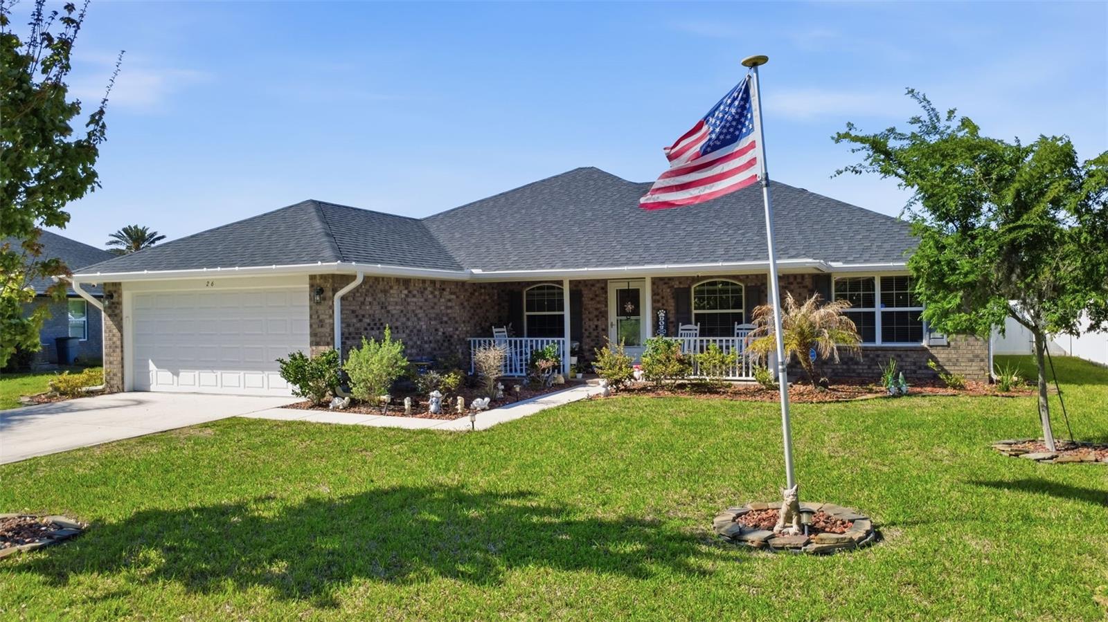 PRICED TO SELL! ONE OWNER! Lots of upgrades! Experience refined Florida living in this stunning 3-bedroom, 2-bath residence built in 2019, perfectly situated in a highly desirable area just 10 minutes from Flagler Beach. Set on an oversized .34-acre lot, this exceptional property offers a rare blend of elegance, privacy, and natural beauty. Enjoy the peaceful setting with no neighbors directly across the street or behind you, while local wildlife frequently strolls by, creating a truly serene backdrop.
Inside, the home showcases luxurious vinyl wood floors, a striking custom stone fireplace, and a spacious open-concept design that is both sophisticated and inviting. The thoughtfully designed split floor plan offers privacy and comfort, with generously sized guest bedrooms and an expansive primary suite that serves as a true retreat. The owner’s suite is enhanced by a newly updated custom walk-in shower, adding a spa-like touch to your everyday routine.
Step outside to your own private outdoor oasis, where a brand-new custom inground pool takes center stage. Complete with a large sun shelf and elegant waterfall feature, this backyard is designed for upscale entertaining and quiet relaxation alike. The 6-foot vinyl privacy fence surrounds the spacious yard, offering both beauty and seclusion.
This is far from your average subdivision home — it is a rare opportunity to own a beautifully upgraded property in a prime location near the beach, where luxury meets tranquility.
