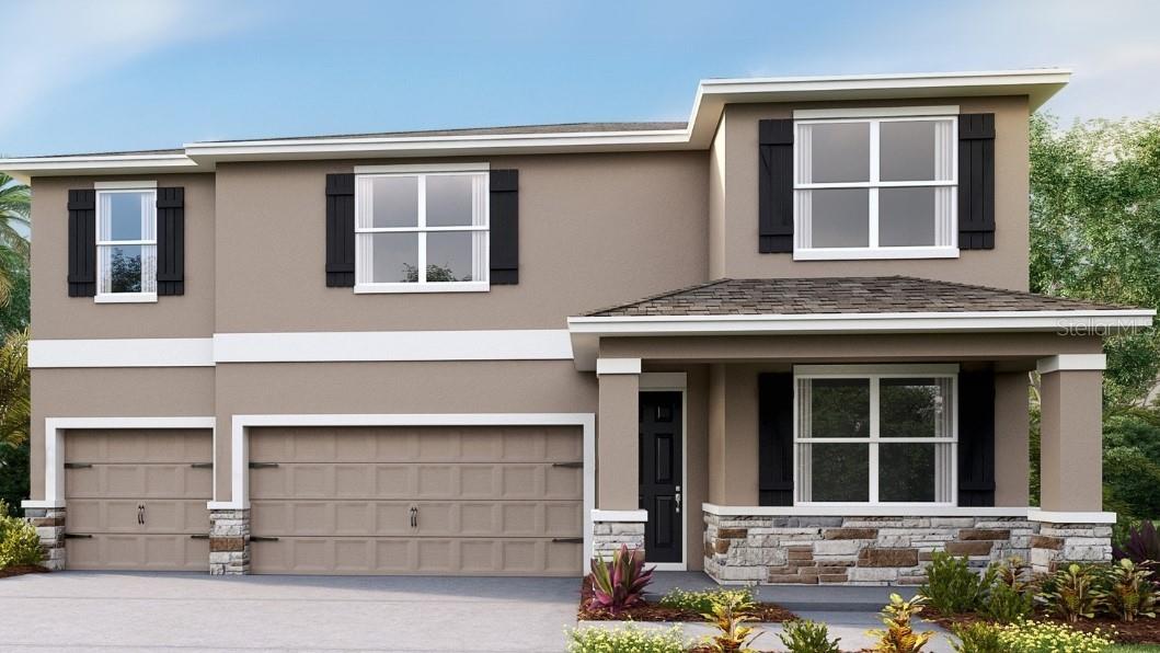 Virtually Staged. Under Construction. The builder is offering buyers up to $25,000 towards closing costs with the use of a preferred lender and title company. 
Located off US-41, Deerbrook showcases new homes in Land O’ Lakes. Homeowners will be a close distance to walking trails and the Suncoast Parkway biking paths, as well as nearby shopping and dining! The Tampa Premium Outlets and Wiregrass Mall are less than 30 minutes away, providing additional shopping and entertainment. Downtown Tampa is just 23 miles away, as is Tampa International Airport.
Deerbrook feature a lineup of our Express and Tradition floorplans, providing a home for every stage of life! The area is zoned for highly rated Pasco County schools and is just minutes away from US Hwy 41.

Each home is constructed with all concrete block construction on 1st and 2nd stories Smart Home System.
Pictures, photographs, colors, features, and sizes are for illustration purposes only and will vary from homes as built. Home and community information, including pricing, included features, terms, availability, and amenities, are subject to change and prior sale at any time without notice or obligation. Materials may vary based on availability.