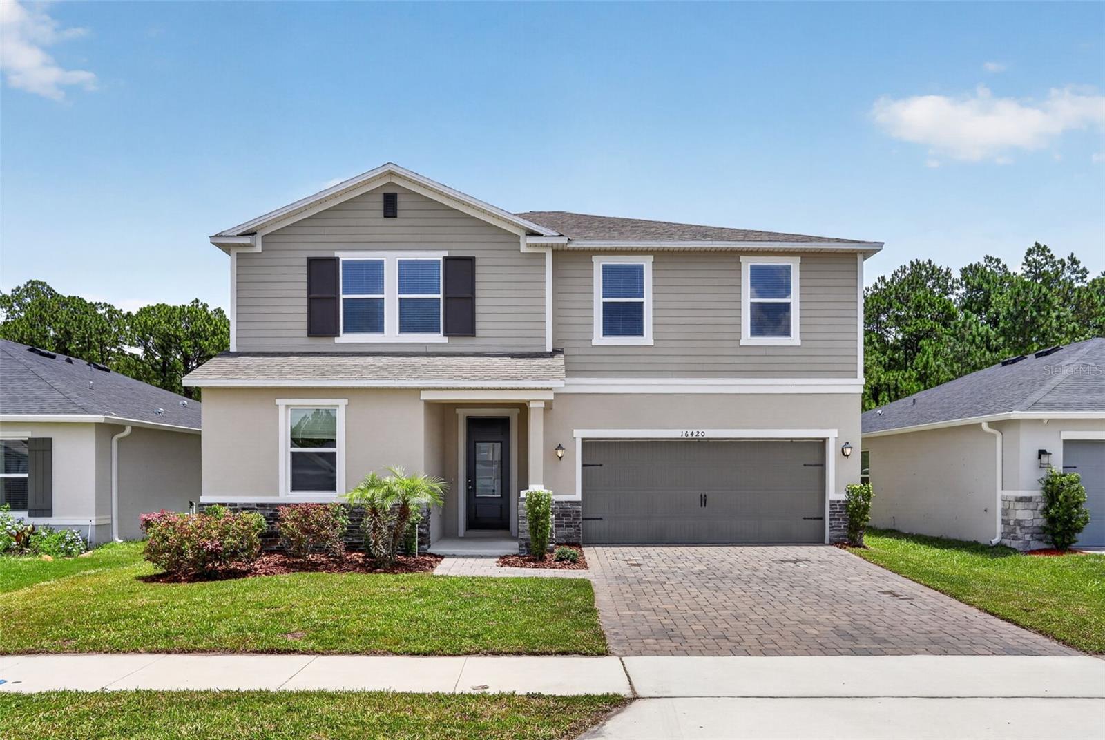 You Must see this Gem. 5Beds, 3Bath,Almost 2700 Sq Ft  Located on a Conservation Lot with No Rear Neighbors , Private Fenced ,Large Rear Porch . This Upgraded Home welcome you from tall door entering on Luxury tModern tile till an open floor concept , 1 bathrooms and full bath downstairs making easy to some need situation ,Modern Kitchen with light color cabinets though the whole home with Luxury carrara Granite , stain steal appliances , so much to say...  enjoy the Florida life on your very private Back yard , fenced with an conservation in the back. plenty of space to add your private pool. Going Upstairs you will find another 4 Bedrooms , including the Primary room/ suite , Huge walking closed Plus 2 more baths and the Laundry room.  This Community is on an amazing location... near shopping, dining, major highways, and accesses to the attractions, parks and the west coast florida beaches...  this gem wont last long. make your visit today.