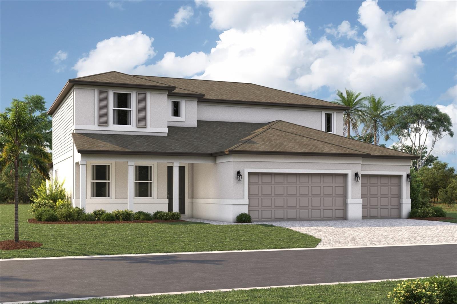 Pre-Construction. To be built. ****SPECIAL FINANCING AVAILABLE FOR A LIMITED TIME ONLY FROM PREFERRED LENDER. RESTRICTIONS APPLY, FOR QUALIFIED BUYERS, SUBJECT TO APPLICABLE TERMS AND CONDITIONS. SUBJECT TO CHANGE WITHOUT NOTICE****
Welcome to the Harbor, a spacious 2-story home designed for flexible living and everyday comfort. With 4 bedrooms, 3.5 bathrooms, and a 3-car garage, this thoughtfully planned layout offers open gathering spaces alongside private retreats.
The first floor is centered around a bright and open living area where the kitchen, café, great room, and dining space come together seamlessly. The kitchen features a large center island and walk-in pantry. Just off the main living area, a lanai creates the perfect opportunity to enjoy indoor-outdoor living.
Tucked toward the back of the home, the owner’s suite offers a private retreat with a spacious bedroom, a large walk-in closet, and a well-appointed en-suite bathroom. Options such as an alternate walk-in closet layout or an oversized walk-in closet provide additional flexibility to fit your needs.
Near the front of the home, a flex room offers versatility as a home office or can be converted into an optional den or guest suite with a full bath, creating the perfect private space for visitors.
Upstairs, the second floor expands the living space with a large loft overlooking the open-to-below area, along with additional bedrooms and bathrooms that provide comfort and privacy. An optional tech center adds extra functionality for work or study.
Designed for convenience, the Harbor also includes a centrally located laundry room connected to the owner’s entry, with optional cabinetry and storage solutions such as under-stair storage to keep everything organized.
With its open layout, flexible spaces, and a wide range of personalization options, the Harbor is designed to grow and adapt with your lifestyle. Contact us today to learn more about this floorplan and available features.
