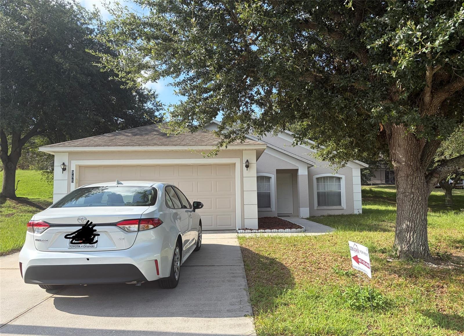 This single-family home located in Minneola Florida is spacious and bright and ready for move in! It features three bedrooms and two bathrooms, a two-car garage, and all-tile flooring throughout. The interior has been freshly painted and the kitchen includes brand new Stainless Steel appliances! Good size bedrooms good closet space. There is a dryer and a brand new washing machine provided for convenience. This home offers a low-maintenance layout and modern updates ready for move-in! Contact us today to schedule a viewing of this great home! Pets considered.
