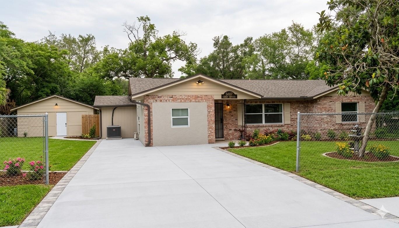 Welcome to Your Next Investment or Multi-Generational Haven! Flexible Living Spaces | Income Potential | Prime Orlando Location The Main Residence Step into a versatile and thoughtfully designed layout perfect for growing families or savvy investors. This home maximizes every square foot, featuring a professionally converted garage that now serves as a massive, fully integrated bedroom. Whether you need an expansive primary suite, a private home office, or a media room, this space adapts to your lifestyle. Detached Efficiency The standout feature of this property is the fully detached efficiency located in the backyard. Complete with its own full bathroom, this independent structure is a rare find. It offers endless possibilities.