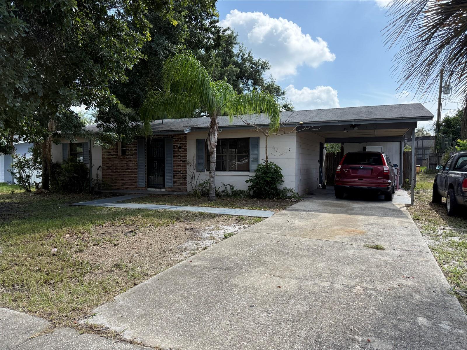 Great opportunity to bring this property back to its former glory!! Two bedrooms, one and a half bathrooms. Open floor plan where the dining area leads out to the rear coverered patio. Located in Deltona, close to shopping , dining and halfway to the beaches from Orlando. Add this one to your investment portfolio or fix and resale. Cash Offers Only. This property is selling As-Is. Seller will do inspections and make no repairs.