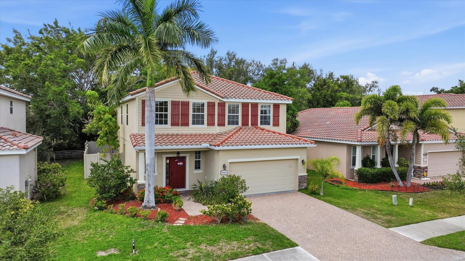 Located in the established Colonial Oaks neighborhood, this spacious two-story home offers 4 bedrooms, 2.5 baths, and a thoughtfully designed open floor plan perfect for everyday living and entertaining. The bright eat-in kitchen overlooks the living area, creating a seamless gathering space, while the dining room flows effortlessly into the main living area for added flexibility. Sliding glass doors lead to the patio and fully fenced backyard with peaceful pond views — an ideal setting for relaxing, pets, or outdoor entertaining.

Just inside the welcoming foyer, you’ll find a convenient half bath and a large under-stair coat closet for extra storage. Upstairs, the spacious primary suite features a large walk-in closet and private en suite bath with dual sinks, a shower, and water closet. Three additional bedrooms, a full guest bath, and hallway laundry complete the second floor.

Additional highlights include an over sized 1-car garage, driveway parking for two more cars, 6-foot VINYL FENCING, new vanity in the half bath, new disposal (2024), and roof replaced in 2013.

Conveniently located with easy access to I-75 and just minutes from the Celery Fields, Big Cat Habitat, University Town Center, Nathan Benderson Park, downtown Sarasota, world-famous Gulf beaches, shopping, dining, and entertainment.