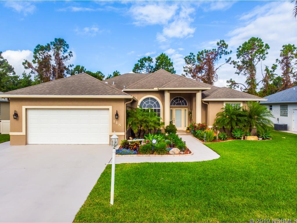 REMODELED!  Move right in to this three bedroom, two bathroom, 1826 SQFT remodeled San Remo home with lush landscaping and a relaxing screened in porch.  This home features a split floor plan, 2 car garage, new A/C in 2015, new hot water heater 2016, and spacious yard.  2013 Updates include: New kitchen cabinets & stainless steel appliances & granite counter tops, New tile backsplash, New crushed stone sink, New tile flooring, New laminate wood flooring, New baseboards, New landscaping, New lights & fans, New exterior paint, and New salt water softener system.  Gas hot water heater, gas dryer, and gas available behind electric range.   Inside laundry room!  No carpet!  18' boat with breakaway trailer will fit in garage.  Close to shopping, dining, and the river!  This home will not last long! ;Water: City