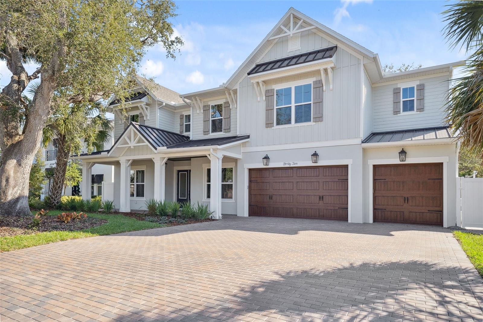 Fully completed and move in ready! Luxurious new construction home by New Legacy Homes for sale in the heart of South Tampa in Plant School District!
This 2 story, 6 bedroom, 5.5 bath home features a 3 car garage, front porch, large recreation room with media room adjacent, and large covered back lanai back with a pool.
The first floor of this home features 10 foot ceilings, a sizable master bedroom and bath, a formal dining room, study/office, guest room and bath, eat in breakfast nook off the kitchen with plenty of natural light, and a great room with double French doors and side lights.
The kitchen features Thermador appliances including wall oven, a pot filler, gas cooktop, apron style kitchen sink and an oversized walk in pantry with custom shelving.
A large master bedroom is located downstairs with tray ceilings and crown molding, adjacent to a stunning bathroom with a large freestanding soaking tub, two shower heads and an expansive walk in closet with custom shelving. The second floor of the home has an oversized recreation room perfect for entertaining or as a playroom, complete with a "snack bar" that includes a 30" refrigerator and freezer tower. In addition, the second floor houses a flex space/home office, media room and three additional bedrooms each with full en-suite bathrooms. Two laundry rooms, one on each floor, for maximum convenience - truly move in ready with no detail forgotten. Wine display room on the first floor, an outdoor kitchen, built in shelving in the office and a first floor wet bar. The home is fitted with an ELAN home automation system, touchscreen wireless whole home security system, pre-wiring for speakers and audio in many of the rooms and pre-wiring for exterior security cameras. Engineered hardwood floors span throughout the home, except in wet areas.
This house includes a reinforced concrete foundation, energy efficient Icynene spray foam insulation, double pane, low E impact vinyl windows and the home comes with a 2-10 structural warranty.
This home is truly in the heart of South Tampa-- just 10 mins to both downtown Tampa and Tampa International Airport and within minutes of Hyde Park, Bayshore Blvd and some of the best schools, shopping and restaurants that Tampa has to offer!