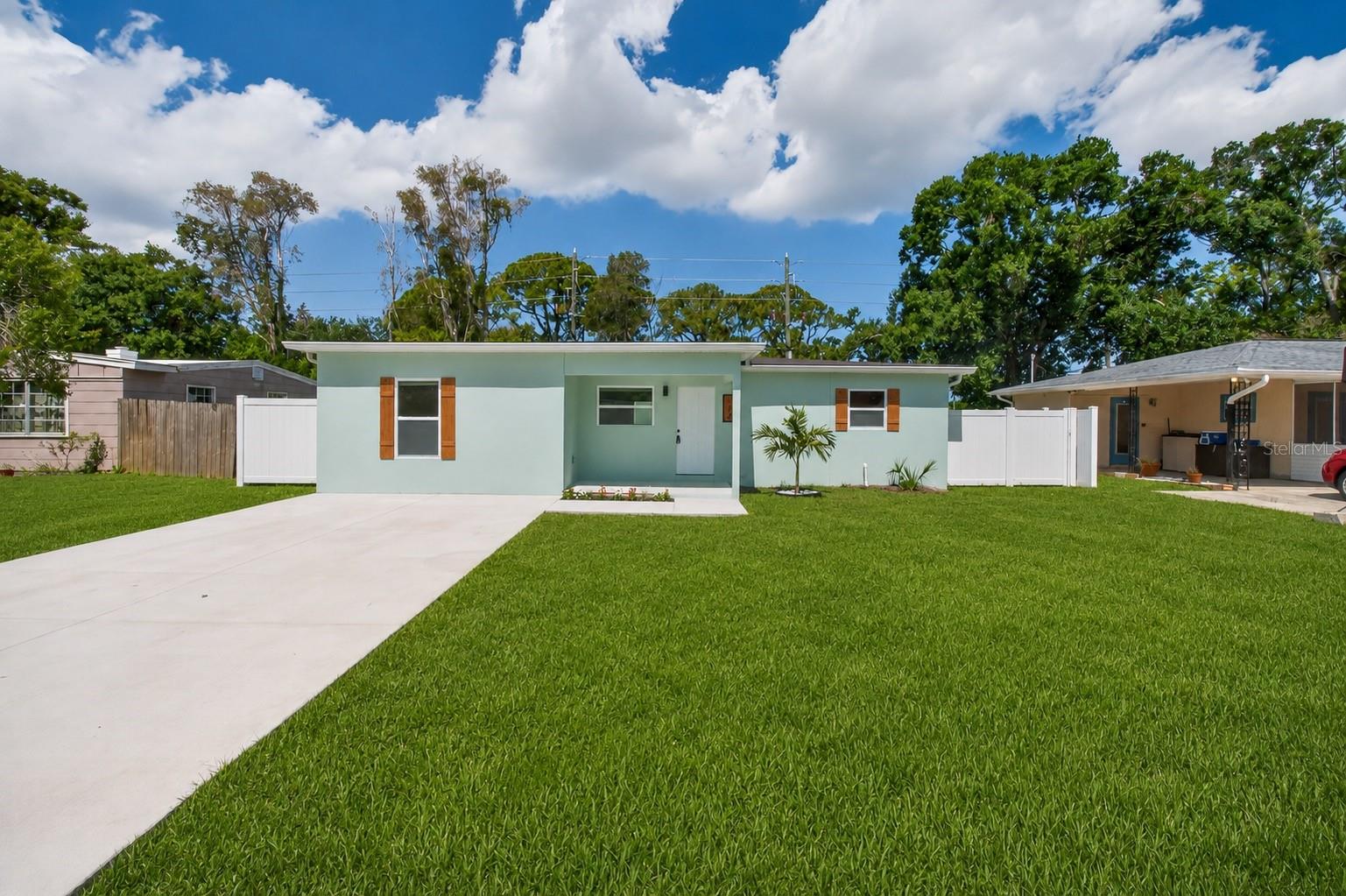 Virtually Staged. Welcome to 106 Melody Lane, Largo, FL, where modern design, quality craftsmanship, and an unbeatable location come together in this stunning, completely renovated 3-bedroom, 2-bathroom home. Every inch has been thoughtfully redesigned, allowing you to simply unpack and start enjoying Florida living!
The heart of the home is the gorgeous chef's kitchen featuring custom cabinetry, beautiful quartz countertops, sleek stainless steel appliances, and a built-in dining and entertaining space that seamlessly flows into the open living and dining areas. Whether you're hosting holiday gatherings, enjoying family dinners, or entertaining friends, this inviting layout was designed with connection in mind.
The desirable split floor plan offers the perfect balance of comfort and privacy. The spacious primary suite is privately situated just off the kitchen and features a generous walk-in closet along with a beautifully remodeled ensuite bathroom that feels like your own personal retreat. On the opposite side of the home, you'll find two oversized guest bedrooms and a stylishly renovated guest bathroom, providing plenty of space for family, visitors, or even a home office.
Luxury vinyl plank flooring extends throughout the home, creating a seamless, modern look while offering exceptional durability. The extensive list of upgrades continues with a brand-new roof, hurricane impact windows and sliding glass door, a tankless hot water heater, new AC,  completely updated electrical throughout the home, all-new sewer lines, a newly expanded double driveway, and a brand-new vinyl privacy fence, giving you peace of mind knowing the major systems and big-ticket items have already been taken care of.
Step outside and discover an oversized backyard that's ready for your imagination. Enjoy weekend barbecues on the spacious patio, create the garden you've always wanted, or take advantage of the large storage shed that's perfect for a workshop, hobby space, man cave, she shed, home gym, or additional storage. The possibilities are endless.
Best of all, this incredible home is located in a non-flood zone, giving you added peace of mind while still being just minutes from some of Florida's most beautiful Gulf Coast beaches. Spend your weekends soaking up the sun, exploring nearby parks, shopping at countless retail destinations, dining at local favorites, or enjoying the convenience of easy access to both St. Pete-Clearwater International Airport and Tampa International Airport.
This isn't just a cosmetic renovation....it's a home where the beauty is matched by the quality behind the walls. With the kitchen, bathrooms, flooring, roof, windows, electrical, sewer lines, hot water heater, driveway, and fencing all newly completed, every major update has already been done for you. Homes with this level of craftsmanship, thoughtful upgrades, and prime location rarely become available. All that's left to do is move in, relax, and start making memories in your beautiful new home!