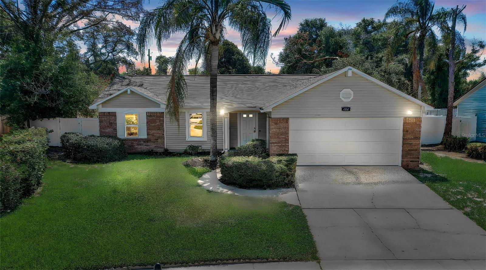 Welcome to this beautifully updated, move-in-ready home offering the perfect combination of modern style, privacy, and outdoor living! The heart of the home is the stunning new kitchen featuring 42-inch shaker cabinets, gorgeous marble countertops, a full marble backsplash, and a complete suite of new stainless steel appliances. The open floor plan and soaring vaulted ceilings create a bright, spacious feel that's perfect for both everyday living and entertaining.

The entire interior has been tastefully renovated, including the kitchen and bathrooms, with updated finishes throughout. New fans, modern light fixtures, and recessed lighting add a fresh, contemporary touch to every room.

Step outside to your own private backyard oasis featuring a custom screened pool with beautiful paver decking, completed in 2020. The pool is complemented by a new pool pump installed in 2026, while the oversized, vinyl-fenced backyard offers exceptional privacy with no rear neighbors.

Enjoy peace of mind with major updates already completed, including a 2019 roof, a 2021 Carrier A/C system, and a 2021 Rheem water heater. Best of all, there is no HOA, giving you the freedom to truly enjoy your property. Four-point inspection, wind mitigation, and wood-destroying organism (WDO) reports are available, providing added confidence and potential insurance savings for the new owner. This exceptional home combines quality updates, a fantastic outdoor living space, and an unbeatable level of privacy—all in one incredible package.