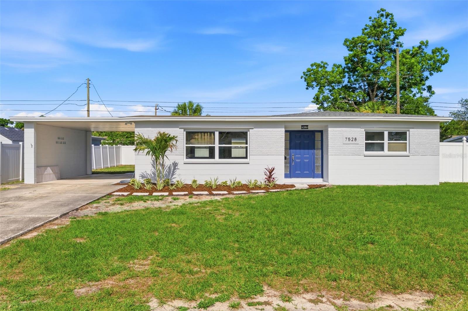 You've got to see this beautifully RENOVATED home in the popular Meadowlawn neighborhood of St Petersburg.  This home feels like it is a brand new home with its renovated kitchen, BRAND NEW primary bathroom, UPDATED 2nd bathroom, NEWflooring, fresh paint inside and out, and so much more.  The large kitchen has a huge walk-in PANTRY, brand new cabinets, brand new stainless steel appliances, brand new QUARTZ countertops, and is open to the living room.  The primary bedroom has its own ensuite bathroom.  Roof was installed in 2025.  The air conditioner and duct work was replaced in 2025. There is an indoor laundry room.  Perfect backyard space for your kids, dogs, or grill.  Make this your next home!