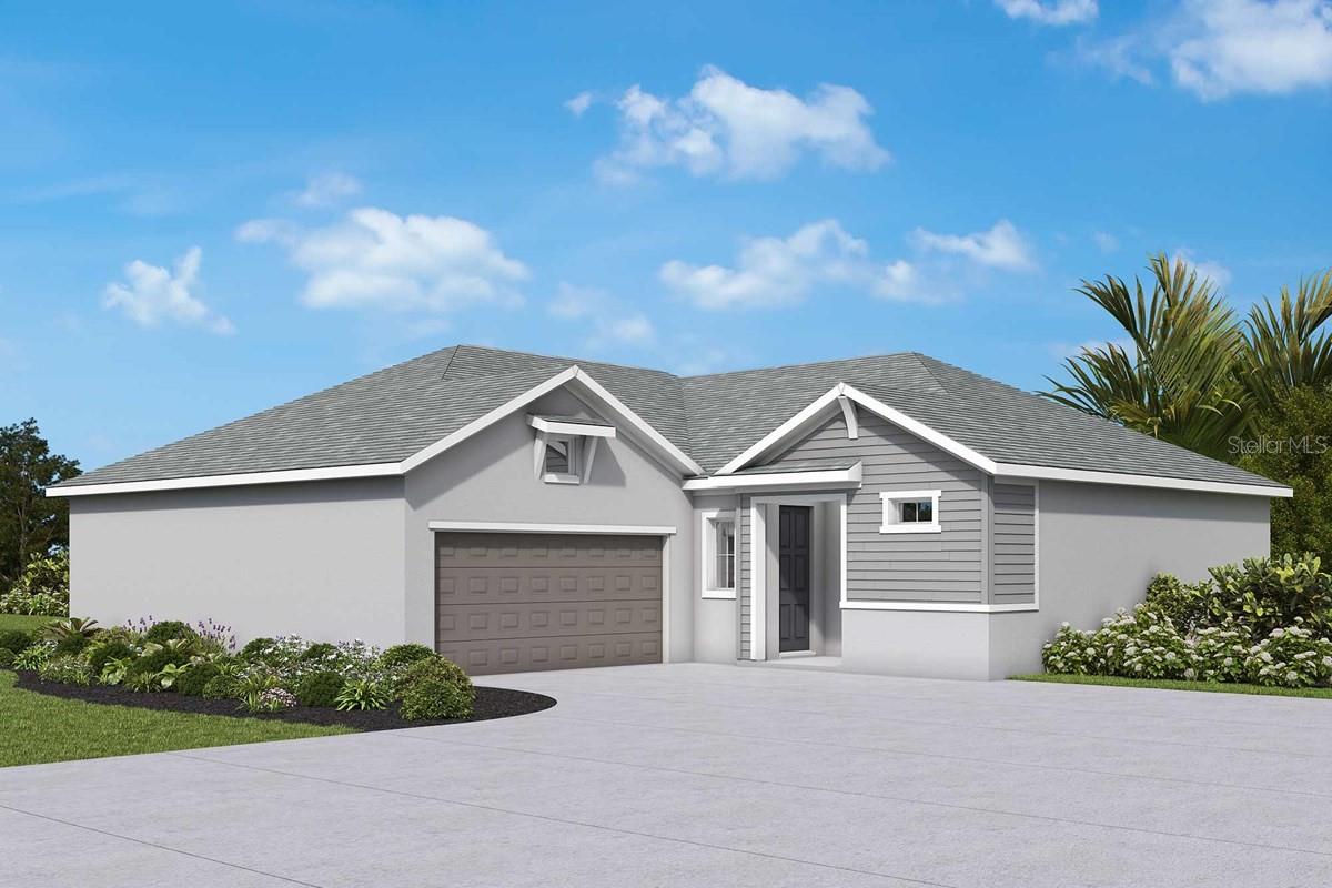 Under Construction. Embrace easy coastal living in Apollo Beach, where I-75 puts downtown Tampa, great dining, shopping, and the airport within quick reach—while the breezy Tampa Bay lifestyle stays part of the everyday. Enjoy life in Waterset’s “live, play, unwind” setting with multiple clubhouses and fitness centers, five pools, 10+ parks, 12+ miles of trails, and courts for pickleball, tennis, sand volleyball, and basketball, all surrounded by lakes and wide-open green spaces. The Brolin bungalow is designed for relaxed, stylish single-story living with smart flexibility. A designer kitchen anchors the heart of the home, highlighted by earthy green island cabinetry and coordinating natural-tone backsplash details that feel fresh and grounded against durable laminate flooring. The open flow into the dining and family areas makes hosting simple, while the private Owner’s Retreat adds a refined touch with a tray ceiling and a spa-inspired super shower in the Owner’s Bath. A dedicated study and an attached 2-car garage round out the comfort, convenience, and everyday versatility. Built by David Weekley Homes, the Brolin reflects LifeDesign planning for livability and natural light, along with energy-efficient construction.