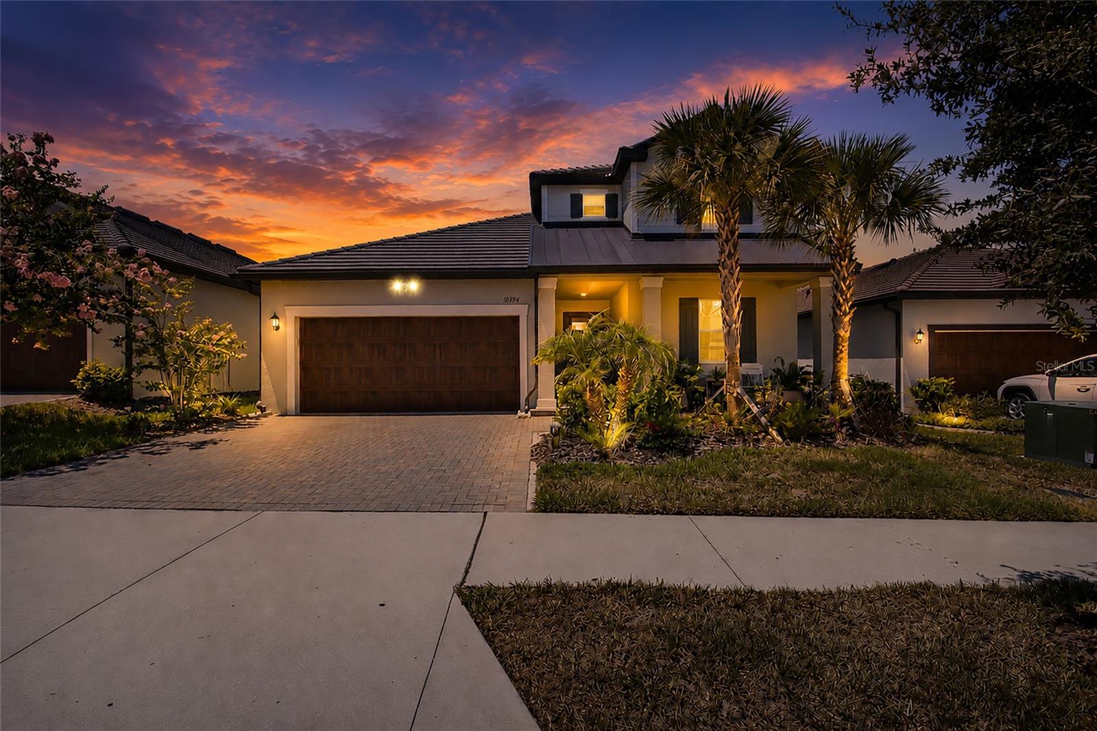 Experience the lifestyle you’ve been waiting for in Medley at Mirada, a gated 55+ community where every day feels like a vacation. Built in 2023, this beautifully designed Lennar Meridian II offers over 2,300 square feet of thoughtfully crafted living space with 3 bedrooms, 3 full bathrooms, a spacious loft, and serene pond views.

Designed with both comfort and flexibility in mind, the open-concept floor plan is ideal for entertaining family and friends while still offering private spaces for overnight guests, hobbies, or a home office. The thoughtfully designed first floor features the spacious primary suite, complete with a generous walk-in closet, dual vanities, and a large walk-in shower, along with a secondary bedroom and full bathroom—allowing you to enjoy the convenience of single-level living. Upstairs, you’ll find an expansive loft, an additional bedroom, and a third full bathroom, creating the perfect private retreat for visiting family, grandchildren, or long-term guests.

Step outside to the covered lanai and unwind while taking in peaceful pond views. Whether you’re enjoying your morning coffee, reading a good book, or ending the day with a glass of wine, this tranquil outdoor space is the perfect place to relax and enjoy Florida living.

Life at Medley is about more than owning a beautiful home—it’s about embracing an active, social lifestyle. Residents enjoy exclusive access to a private clubhouse, resort-style pool, fitness center, pickleball courts, walking trails, and a full calendar of clubs, events, and activities designed specifically for active adults. As a resident, you’ll also enjoy access to Mirada’s spectacular crystal lagoon, where you can spend the day swimming, kayaking, paddleboarding, relaxing on sandy beaches, or meeting friends for a bite to eat.

Conveniently located near shopping, dining, golf courses, medical facilities, and major highways, this move-in-ready home offers the perfect combination of modern comfort, low-maintenance living, and resort-style amenities in one of Pasco County’s most desirable active adult communities.

Whether you’re looking to simplify, travel more, entertain loved ones, or simply enjoy an active, maintenance-free lifestyle, this exceptional home offers the perfect balance of comfort, space, and community. Welcome home.