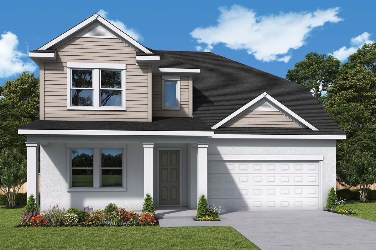 Under Construction. Come see why the Edie plan won 1st place in the Parade of Homes. You'll be delighted by the timeless comforts and attention to detail of The Edie floor plan by David Weekley Homes. Expertly placed energy-efficient windows bathe the home with natural light. The gourmet kitchen is delightfully designed with the chef in mind and includes an oversized pantry, quartz countertops and designer finishes. Leave the outside world behind and luxuriate in the downstairs Owners' Retreat, featuring a contemporary ensuite bathroom with rain-head shower. Additional bedrooms are situated on the second floor, offering ample privacy, individual walk-in closets, and wonderful places to grow. Create lifelong memories together in the fun and inviting upstairs retreat. Build your future in charming Oakfield of Mount Dora. **Buyers may be eligible for mortgage financing at a reduced rate.