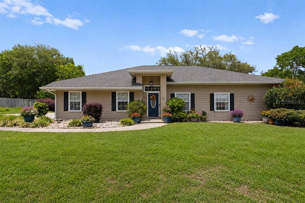 Virtually Staged. Incredible Opportunity to own this 4 bedroom 2 bath home in the fabulous NW Gainesville neighborhood of Summit Oaks on almost half an acre!!! This renovated and updated home boasts a newly updated kitchen with a split bedroom plan, large living spaces with a stone gas fireplace, plus an additional Florida room. The newly renovated kitchen (2024) features quartz countertops, stainless steel appliances, and ample storage, while opening up to the breakfast nook, living room and Florida room.  The living room features built-ins surrounding a beautiful stone gas fireplace.  The formal living room and formal dining room provide additional living space for your entertaining needs.  The Florida room is spacious and bright to enjoy your mornings or evenings, and leads to the big fenced backyard, where there is enough yard for your outdoor living ideas.  The primary bedroom is spacious with luxury vinyl planks (lvp) flooring and leads to the primary bathroom with dual sinks, glass and tiled shower, and large walk-in closet. The guest bedrooms are spacious with large closets. The second bathroom has an updated shower and leads from the guest bedrooms area to the Florida room with easy access to the backyard.  The home features Zebra shades throughout, luxury vinyl planks in the majority of the home and carpet in guest bedrooms.  An added bonus and hidden treasure is the heated and cooled room located off the back of the home!  Use this bonus room for a man cave, craft room, workout room or climate-controlled storage; the possibilities for this bonus room are yours to create.  This home is one of the biggest homes in Summit Oaks with one of the biggest lots in Summit Oaks all while being in a prime location in Gainesville.  Plus, no HOA in Summit Oaks.  Roof was replaced in 2020, home has whole house water softener and irrigation system.  This home’s prime location is conveniently located in the sought-after Summit Oaks community providing easy access to top-rated schools, nearby parks, shopping, dining destinations, and medical facilities; making this home one you do not want to miss!