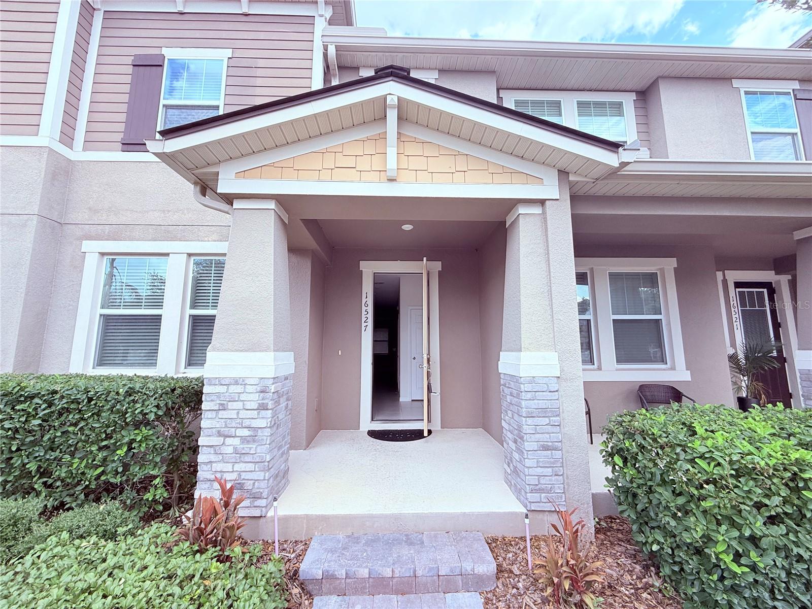 **MOVE IN READY** - A RATED SCHOOLS -  Built in 2020, this 3-bedroom, 2.5-bathroom townhome offers 1,792 sqft of living space in the Hawksmoor community, just 3 minutes from Hamlin Town Center.

Upon entry, you'll find a DEN/flex space, ideal for a home office, reception area, study room, or additional living space. The home also features an open-concept layout, a kitchen with a center island, and a private courtyard between the home and the detached 2-car garage. The garage backs to a conservation area, providing open green views and added privacy.

All bedrooms are located upstairs, including the primary suite and laundry room. The first floor also includes a half bath for guests.

Rent includes lawn maintenance, exterior maintenance, and access to community amenities, including a lakefront pool, fitness center, grilling areas, walking trails, playground, and more.

**MOVE IN READY**