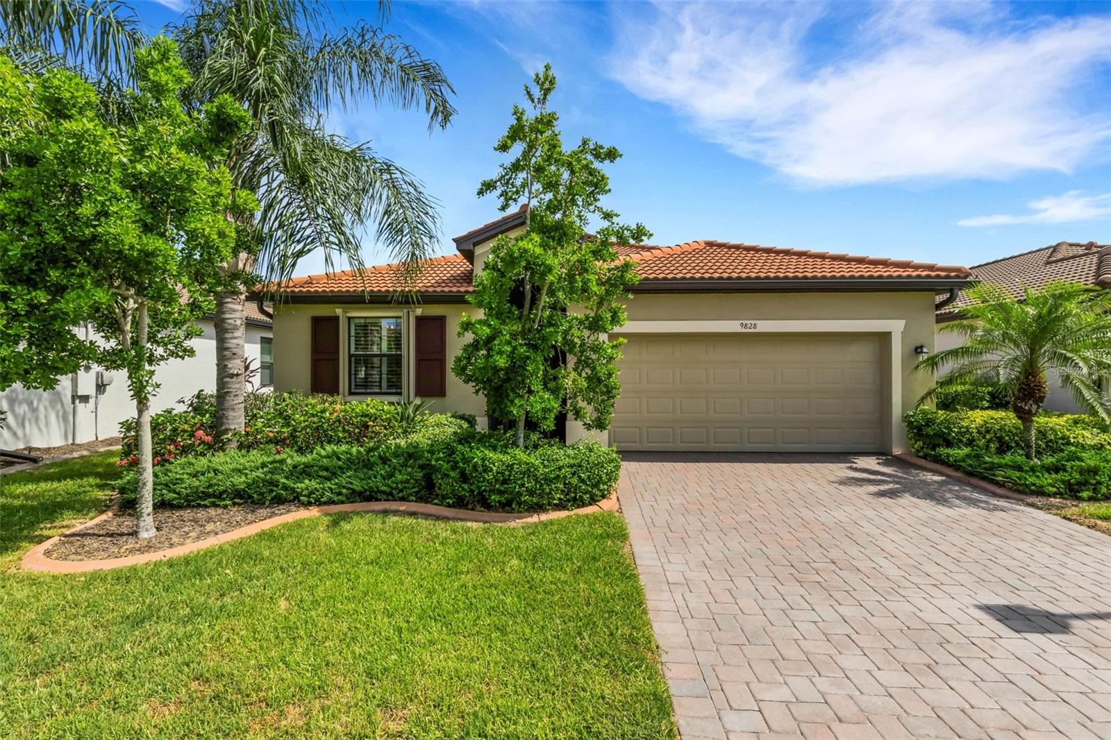 Your private Florida paradise awaits in this three-bedroom, 2-bath, highly sought-after, safely gated sanctuary of Watercrest! With 50K in upgrades this immaculate, Move-In Ready smart home perfectly blends premium upgrades with effortless, maintenance-free living, LOW HOA FEES, and NO CDD FEES. Securely positioned outside of flood zones and fully equipped with Accordion Hurricane Shutters and a home alarm system, this one-of-a-kind find offers maximum peace of mind and substantial insurance premium discounts. This Premier Lot is a truly unique rarity: you get to enjoy a tranquil, unobstructed Water View in your backyard, and if you don’t want the costs or care of owning a personal pool—this home is just steps away from the spectacular zero-entry resort style heated pool, state of the art gym, and cabana! Wow! 
Inside, the sun-drenched layout features crisp, brand-new interior paint, elegant crown molding, sophisticated chandeliers, and pristine tile on the diagonal throughout. The chef-inspired kitchen boasts premium 42-inch white cabinetry, timeless granite countertops, a function and fashionable white tile backsplash, a large eat-at island, and all stainless steel appliances. Classic plantation shutters offer style and privacy.
An upgraded front screen door invites refreshing coastal cross-breezes through to your ultimate outdoor oasis—a massive 18x26-foot extended screened lanai showcasing beautiful brick pavers and a perfectly centered water vista to enjoy the Florida wildlife. Premium upgrades include a whole-house water purification system and a 2-car garage with an epoxy floor and additional ceiling storage. Located a quick four miles from Venice Beach and historic downtown Venice, get ready to indulge and make awesome memories at the beach, boating, Legacy Trail, entertainment, and so much more.  You are only limited by your imagination. Schedule your tour today!  (Some Photo's Have Been Virtually Staged)