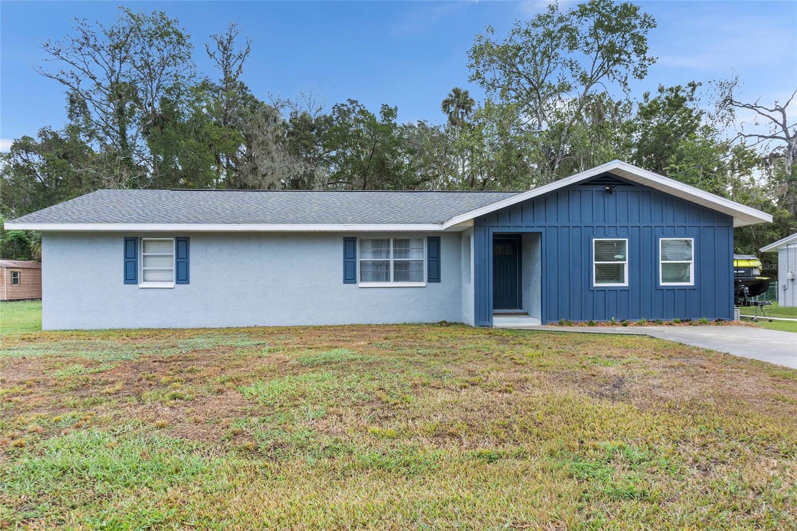 Welcome to your one-of-a-kind Crystal River retreat, designed for fun and relaxation! This 3-bedroom, 2-bathroom smart home has been newly renovated. The Chef's Kitchen features brand-new stainless-steel appliances & spacious granite countertops, all wood shaker style cabinets, and a large with seating. There are 2 newly renovated bathrooms and 1 primary bedroom and 2 spacious guest bedrooms. The spacious laundry room features all new smart washer and dryer and a unique window reading nook to relax with a good book.
Outdoor is an Oasis! The side backyard has a fire pit & relaxing swing and hammock. Just 2-minute drive to put your boat in the water for all the fishing Crystal River has to offer. Take a tour today!