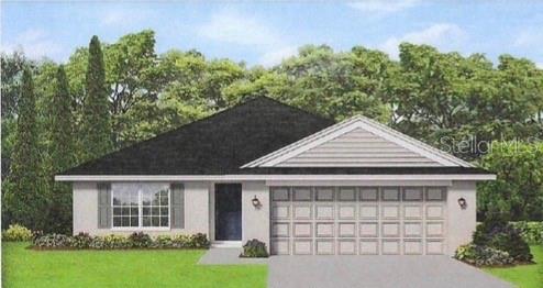 Under Construction. Welcome to this magnificent newly constructed home- 3 bedrooms, two baths with a formal living room and dining room. Nestled in the vibrant North Port area, Vaulted ceilings give this house spaciousness and an airy feel, creating a sense of grandeur in the living area, and allowing the natural light to make the space feel even larger and more inviting. Ceramic tile flooring throughout, designer LED recessed lighting, 36' upper cabinets with crown molding, Stainless steel appliances, double pane insulated tilt-in sash windows for energy efficiency, irrigation, & a tiled shower in Primary en suite bathroom. This property also comes with a 10-year structural warranty for peace of mind. only $1000 down to secure this home today!