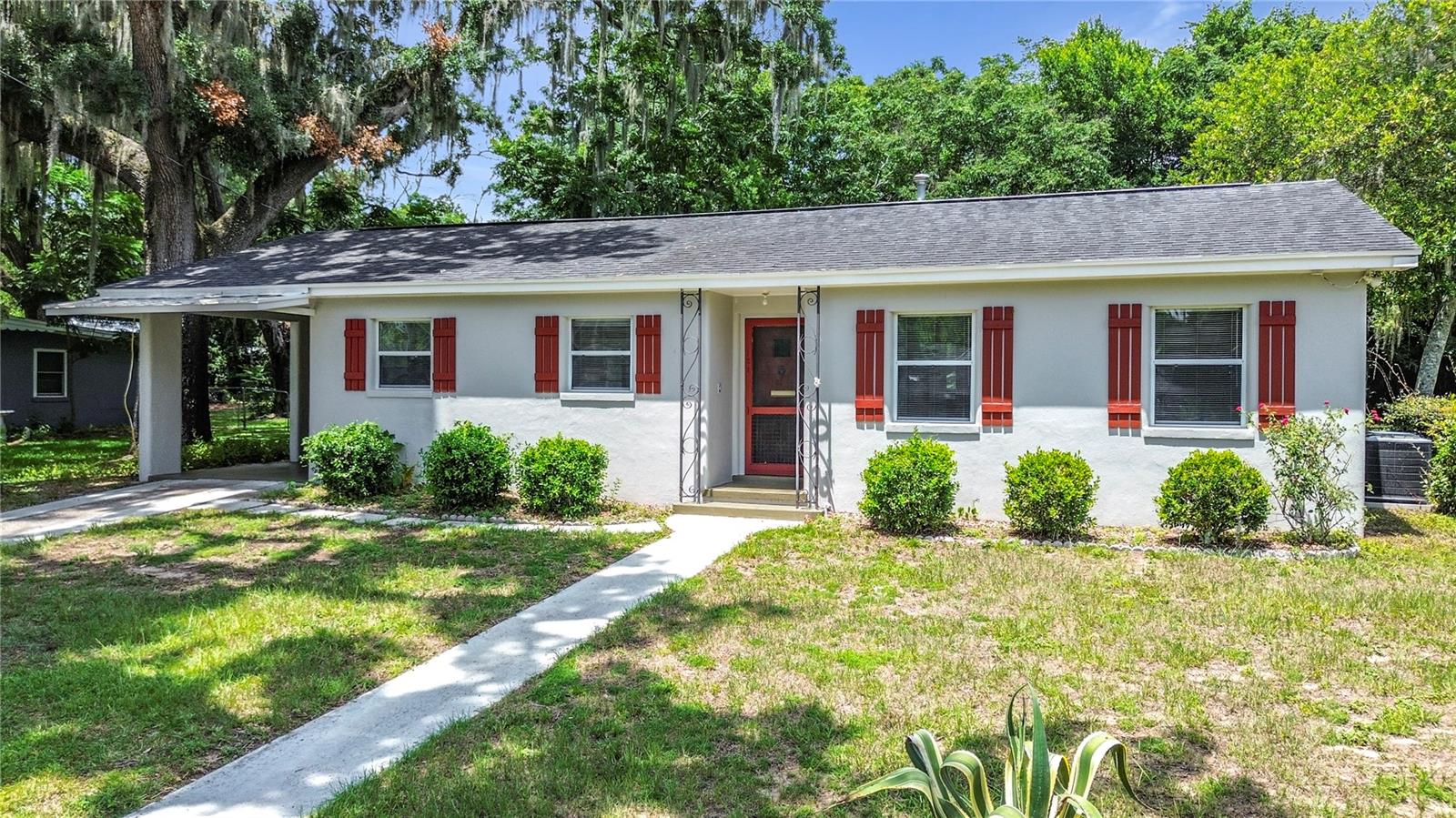 Charming 1953 Inverness home with City Convenience! Discover the perfect blend of character and location with this welcoming ranch-style home, nestled on a beautifully situated,fully fenced corner lot (.26 ares). Enjoy the privacy of a secured yard right in the heart of Inverness,sitting just minutes from the hospital,dining,shopping, and the vibrant downtown-plus,a scenic nearby lake is just a short walk away! Peace of mind comes standard here, featuring new carpet in the bedrooms, a A/C installed in 2019 and an updated electric panel in 2019. The outdoor space is a true highlight,complete with a large gazebo with electric-a great spot for evening relaxation or outdoor entertaining. Inside, the home is completely turn-key "as-is," making it the ideal canvas for your personal touch. Bring a little vision, a fresh coat of paint for the wood cabinets, and spruce up the kitchen to easily customize your new home. Don't miss this affordable opportunity in a prime Inverness location.