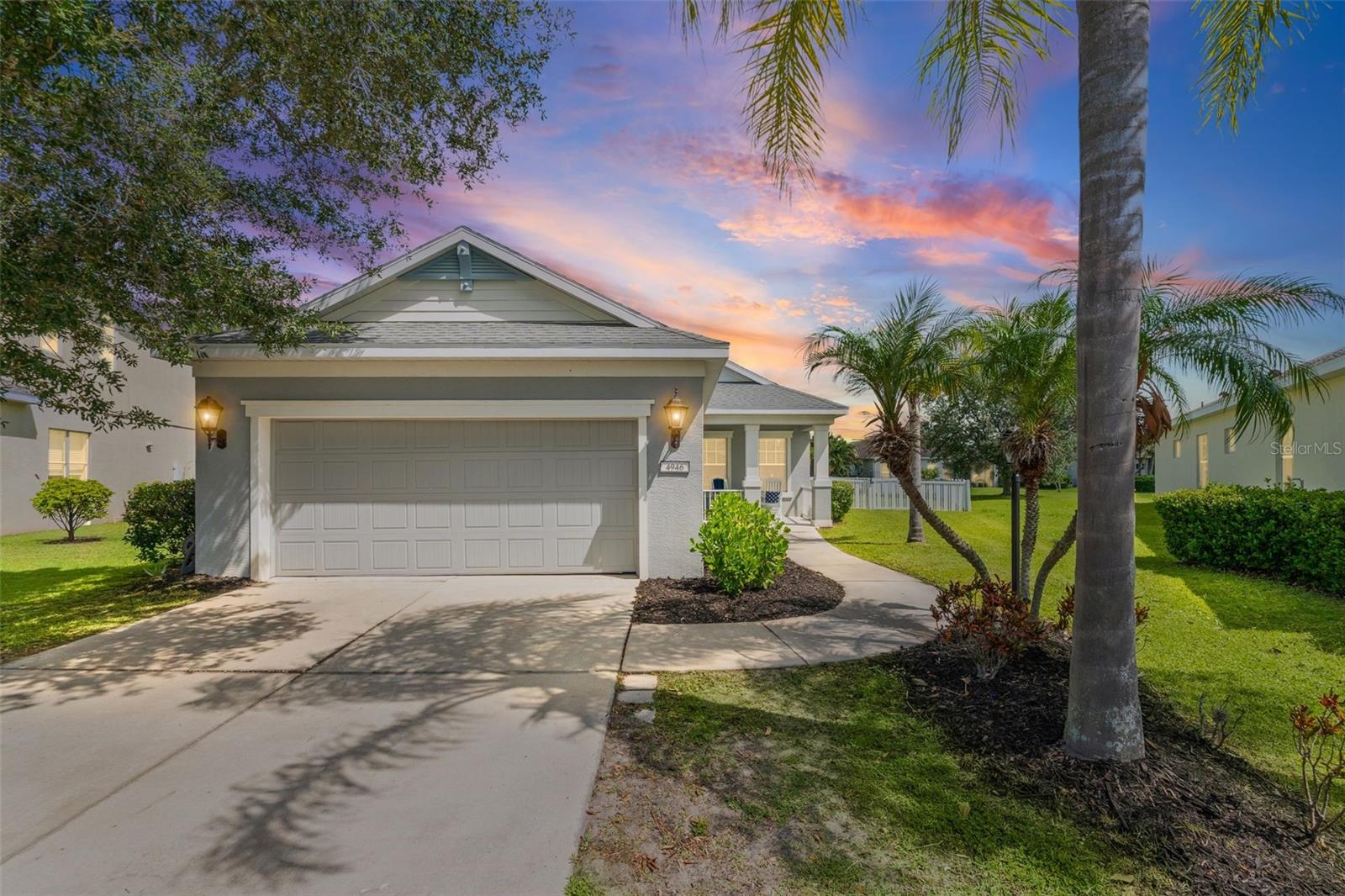 This beautiful home with a sparkling new swimming pool set within a tropical oasis backyard is now available in the sought after Central Park neighborhood. Move-in ready with completely updated finishes throughout boasting 3 bedrooms with a den, 2 bathrooms and an open and bright living space. The luxury vinyl plank flooring throughout, natural gas range for cooking, and flexible layout of this home make living incredibly comfortable. The home is set on one of the larger lots in the neighborhood with a big, fenced backyard for outdoor activities, entertaining, or just relaxing by the pool, all with an adjacent pond view! Located on a half cul-de-sac, the traffic is low, atmosphere is quiet, and safety is maximized. Set in a quiet private community, yet close to shopping, dining, and entertainment of Lakewood Ranch, University Town Center, downtown Sarasota, and more. Beaches, golf courses, boating activities, and airports are a breeze to reach from this central location. Come take a look at this amazing property, a home of this distinction won't last long.