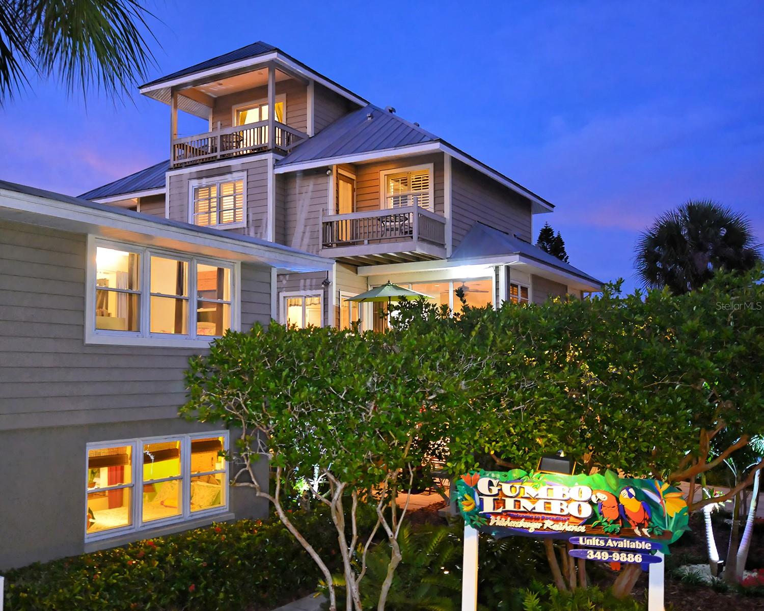 Charming mini-resort with lagoon-style pool and waterfall, sun decks, tropical landscaped gardens. Just steps from Siesta Key Public Beach. Free Trolley transports guests to Siesta Key Village for shopping, dining and a supermarket. Income Producing Property priced to sell at a Seven Cap. Two lots, 19 & 20 with 2 Duplexes.