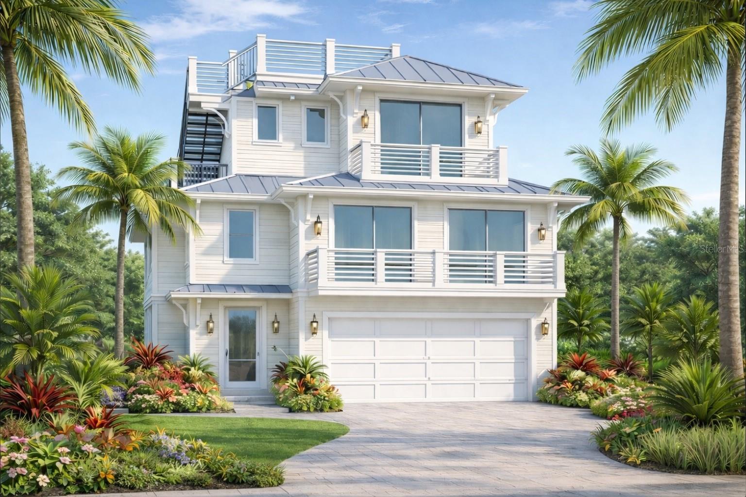 Pre-Construction. To be built. Brought to you by Noah Thomas Builders, designed with both lifestyle and long-term value in mind, this modern coastal residence is planned to showcase a spacious, open-concept design with thoughtfully separated living areas and a layout ideal for both personal use and guest accommodations. The design emphasizes comfort, privacy, and functionality—features that appeal to today’s luxury coastal buyers and renters alike. The open-concept design is anchored by a chef-inspired kitchen envisioned with a large gathering island, premium appliance selections, custom cabinetry, and refined coastal finishes—perfect for entertaining and maximizing guest appeal. Flowing seamlessly into the main living areas, the design emphasizes effortless indoor-outdoor living, with outdoor spaces to include a private pool and spa, creating a true island retreat. A true standout feature is the rooftop deck, planned as a private island retreat ideal for sunset views, entertaining, and elevated outdoor living—an amenity that significantly enhances both lifestyle enjoyment and rental desirability. Additional features include a private elevator, whole home generator, impact-rated windows and doors, and construction planned to meet or exceed current FEMA and coastal building standards, delivering durability, resiliency, and peace of mind. Located in the heart of Holmes Beach on Anna Maria Island, this homesite offers walkable access to sugar-sand beaches, restaurants, marinas, and the island trolley. Bradenton Beach remains one of the Gulf Coast’s most desirable and supply-constrained markets, making new construction opportunities particularly attractive from an investment perspective. Whether envisioned as a luxury second home, income-producing property, or long-term coastal hold, this project offers the opportunity to secure a high-quality, FEMA-compliant new construction asset in a proven beach market with enduring demand. Finishes, materials, and specifications may change during the build process. Pricing, availability, and final details subject to adjustment prior to completion.