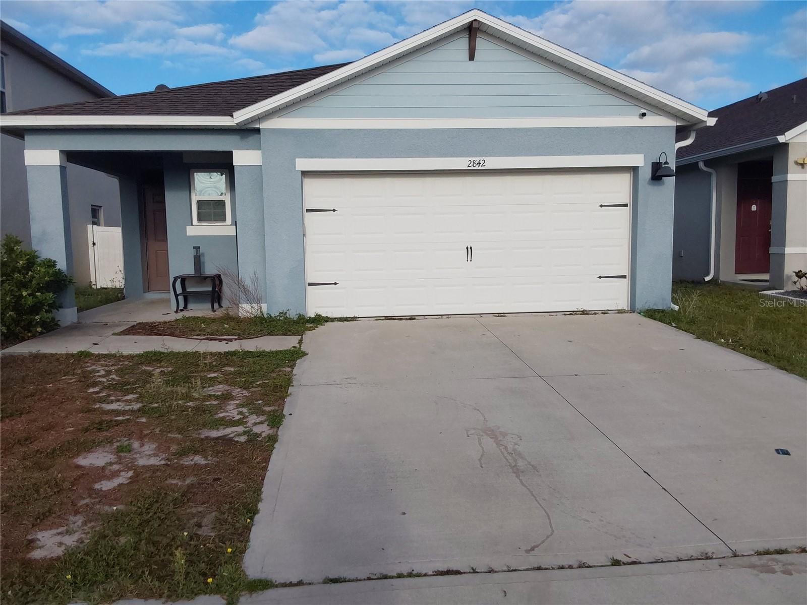 Short Sale. Welcome to 2842 Common Crane Court in the highly sought-after Harmony community of St. Cloud! Built in 2022, this 3-bedroom, 2-bathroom home is only four years old and offers a modern open floor plan perfect for both everyday living and entertaining.

With just a few small improvements, this property presents an incredible opportunity to create your ideal home while gaining instant value. Enjoy a private, fenced-in backyard—perfect for relaxing evenings, pets, or weekend gatherings.

Conveniently located near shopping, dining, and entertainment, with continued growth and new developments happening throughout the area, this location only continues to improve.

This is a short sale opportunity, making it an excellent option for buyers looking for value in a desirable community. Don’t miss your chance to own a newer home in Harmony at a competitive price!