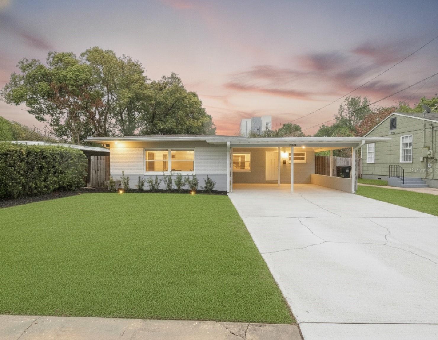 Terrific duplex in the College Park area of Orlando!  Home has been well taken care of and fully replumbed, AC 2018 and roof 2018. 
This home has two units but could be easily combined with access again.
This home has a large 2 bedroom 1 bath with two living areas and a 1 bedroom 1 bath with private entrance.  Both the main home and the guest apartment have been beautifully updated with newer kitchens and bathrooms.  This home is NOT a flip as the owner has lived here for many years and it shows from the quality of work and way the home was maintained.  
The main home features a newer kitchen with granite counter tops, beautiful white cabinets and stainless steel appliances.  The kitchen has been opened up to the dining room and living room areas.  The bathroom was tastefully updated several years ago and features a tub/shower combo.  The flooring in the original main home is terrazzo and in terrific condition! There is a large family room off the back of the main home that over looks the lush and meandering backyard.  If you want a yard and a place to entertain this is a haven!!  Backyard offers a firepit area, a large entertaining deck with pavers, space for gardening and two sheds for storage.  The patio is pre wired for jacuzzi electric and ready to go!!  Come and explore.  The backyard is fenced in but has private doors both from the main house and the guest apartment leading out to the backyard.
The guest apartment offers its own private entry and is a 1 bedroom 1 bath that has also been tastefully updated with a newer kitchen and bathroom.  The guest apartment also has a private exit to the backyard and access to its own washer and dryer!  
This home has always been a duplex but could easily be converted back to having access between the units.
The home offers a 2 car carport and a terrific location.  Zoned for Princeton Elementary and walkable to the vibrant Edgewater Drive!!  Conveniently located for easy access to I-4, the 408, downtown Orlando and Winter Park.

Key features:
Duplex layout: 2BR/1BA main + 1BR/1BA private apartment
Updated kitchen (granite counters, white cabinets, stainless steel appliances)
Updated bathrooms
Large family room with backyard views
Private backyard, ideal for entertaining with large paver deck, fire pit area, storage sheds and plenty of gardening areas.
Each unit has their own set of washer and dryer
Private entrance and backyard access for guest unit
2-car carport
Princeton Elementary zoning; walkable to Edgewater Drive
Convenient to I-4, 408, downtown Orlando, Winter Park
Call to schedule a showing.