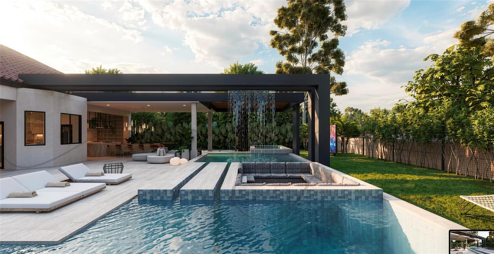 Virtually Staged. Experience the rare opportunity to own a completely reimagined luxury estate in the exclusive Lake Nona Golf & Country Club. Currently undergoing a full-scale designer renovation with an anticipated completion on November 1, 2026, this exceptional residence is being transformed into a true masterpiece of contemporary luxury.
Every aspect of the home is being thoughtfully redesigned, including a stunning new exterior design, a brand-new metal roof, and an expanded floor plan that will increase the residence to approximately 5,000 square feet. The reimagined interior will showcase premium materials, custom millwork, natural stone finishes, designer lighting, and impeccable craftsmanship throughout. Expansive open-concept living spaces, a spectacular chef's kitchen, spa-inspired bathrooms, and seamless indoor-outdoor living will create an exceptional setting for both everyday living and refined entertaining.
Nestled on one of the community's most private, tree-lined streets, the property offers an unmatched combination of privacy, elegance, and convenience, just minutes from Medical City, Lake Nona Town Center, Orlando International Airport, and world-class golf and dining.
This is a rare opportunity to purchase what will essentially be a brand-new custom luxury residence in one of Central Florida's most sought-after gated communities, without the wait of a ground-up custom build. Anticipated completion: November 1, 2026. Renderings are for illustrative purposes only and are subject to change during construction.