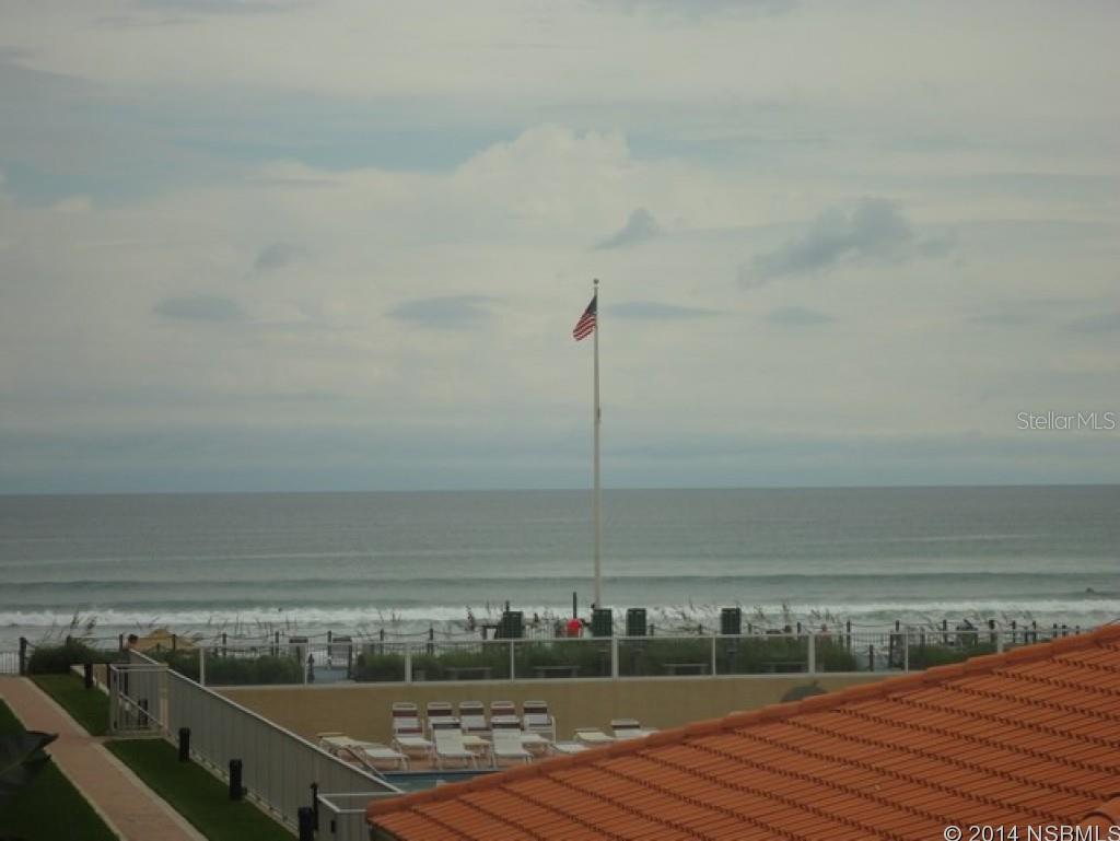 Wait until you see the ocean view in the master bedroom and the living room! Tile throughout. Built in dresser in master closet, ample storage in the linen closet. High Adirondack chairs on the balcony so you can see the ocean without looking through the railings.  Flex room can be an office, den, a huge pantry or whatever you want it to be!  Outside A/C replaced in 2011, water heater 2012, refrigerator 2014, range hood exhaust 2014 garbage disposal 2011, new blinds and verticals and new light fixtures. Storage unit right outside your door for all your beach stuff! ;LocationDescription: Condo ;Water: City