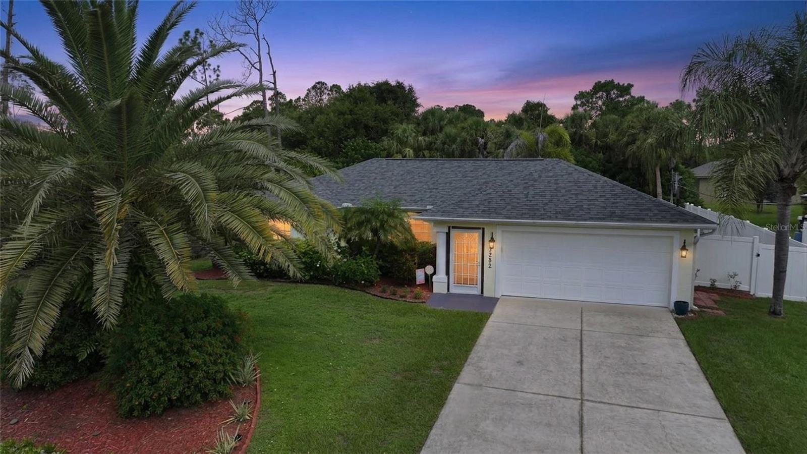 Heart be still, You have Found Your Home!  Welcome to Your Personal Heaven on Alhaven!  Tropical Southwest Florida coalesces with an extraordinary location in a peaceful neighborhood amid prominent palms, while Pride of Ownership Abounds in this METICULOUSLY MAINTAINED, Completely MOVE-IN READY Beauty!!!  Providing 1,954 tot. Sq. Ft., a New Roof in 2022, a Superb Split-Bedroom Floor Plan with 3 Bedrooms, 2 Bathrooms, PLUS BONUS ROOM, a Wonderfully Landscaped FULLY FENCED BACKYARD with Storage Shed, Screen-In Lanai, Paver Patio Area and More, Your New Home Awaits!!!  A screened-in front entry welcomes you home. Upon entry, you are greeted into the spacious 19’ x 14’ living room by Beautiful Brazilian Cherry Wood Floors and Vaulted Ceilings!  The open flow floor plan leads onward to the lovely dinette area and kitchen with updated matching appliances, recessed lighting, pantry, and dual-sinks.  French doors open wide to the fantastic bonus / flex room which provides access to the screen-in lanai and fabulous fully fenced backyard!!!  Located within the Highly Rated Sarasota County School District in the Heart of the Dynamic and ever Growing Community of North Port, Florida. NO HOA / CDD fees! NO FLOOD INSURANCE REQUIRED! Super Convenient to nearby I-75, Shopping, Restaurants, Multiple Nature Preserves and Parks, Suncoast Technical College – North Port, Sports Fields, Multiple Community Centers, and Parks, the North Port Aquatic Center, Numerous MLB Spring Training Complexes, World Class Fishing, Boating, Golfing, and the World Renowned Gulf Beaches of Southwest Florida! CALL TODAY to schedule a showing! Your Peace in Paradise Awaits!!!