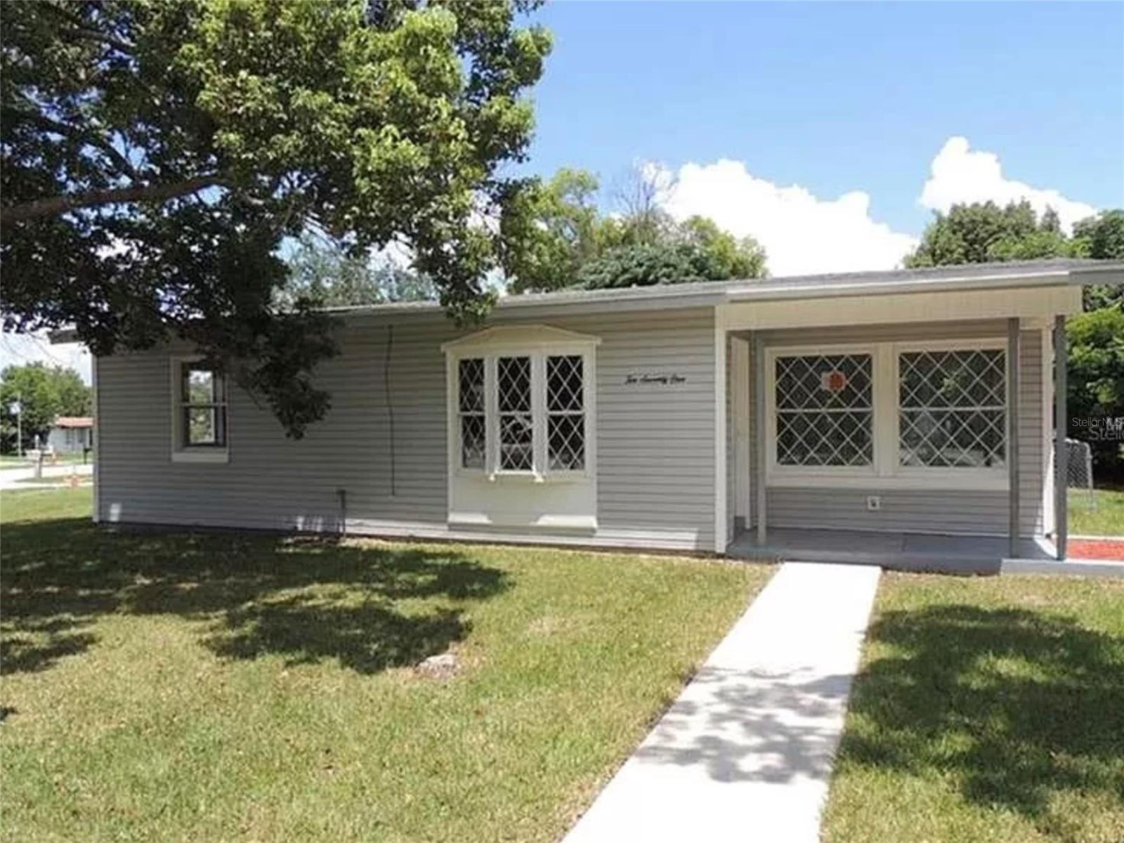 READY TO MOVE .home located in the wonderful city of Deltona! This home has 2 beds 1 bath , Floors are ceramic tile. Great location on a large fenced corner lot. Plenty of land to enjoy activities outside! ;Water: City