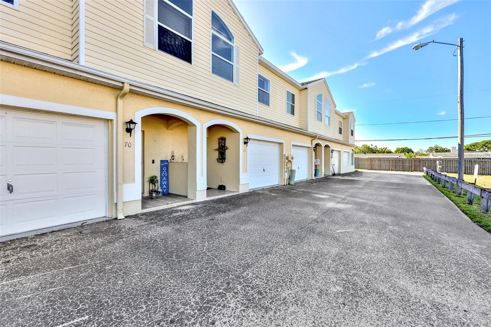 Come see this spacious 3-bedroom, 2 ½-bath townhouse located in a fantastic location within the friendly community of Willow Lake.
This perfectly situated home offers 1630 square feet of living space, plus a large attached garage, all in a non-Flood zone.
When you walk in, you will be greeted by chic Marble-style tiling that flow throughout the living room, kitchen, and hallways, complemented by recessed lighting and an open floor plan.

For that extra storage and convenience, there’s a double door built-in closet, a half bathroom, and a door on the right that opens into the garage.

The kitchen is open, bright, and airy, with plenty of white cabinets, a pantry, and a cozy breakfast nook for additional seating. The dining room and living room are merged into one space. There's crown molding with custom built-in lighting that adds a touch of elegance.
A glass sliding door provides access to a private fenced in backyard, ideal for barbecues, gardening, or simply unwinding.

On the second floor you'll find light vinyl flooring throughout, leading to a large hallway and a split bedroom floor plan. The roomy master bedroom features elegant beveled high ceilings, vinyl flooring, and a generous walk-in closet, along with a bathroom that includes a spa tub and a custom walk-in shower. The second bedroom features high beveled ceilings, a double-door built in closet and vinyl flooring. The third bedroom also includes a double-door built in closet.

Prime location … Willow Lakes offers easy access to down town St Petersburg, (8 miles)Tampa International Airport (20 mi) and the sugary sand of Indian Shores Beach (9 mi)
Multiple shopping choices are available … Sprouts Farmers Market (0.3 ml), Home Depot (2 ml) Save A Lot (0.4 mi), Publix (0.5 mi), Tyrone Square (2 ml). Additionally, there are several elementary school options within a range of (1.2 ml – 2.5ml) … Christian School (2.5 ml)
Don’t miss this opportunity—schedule your showing today!