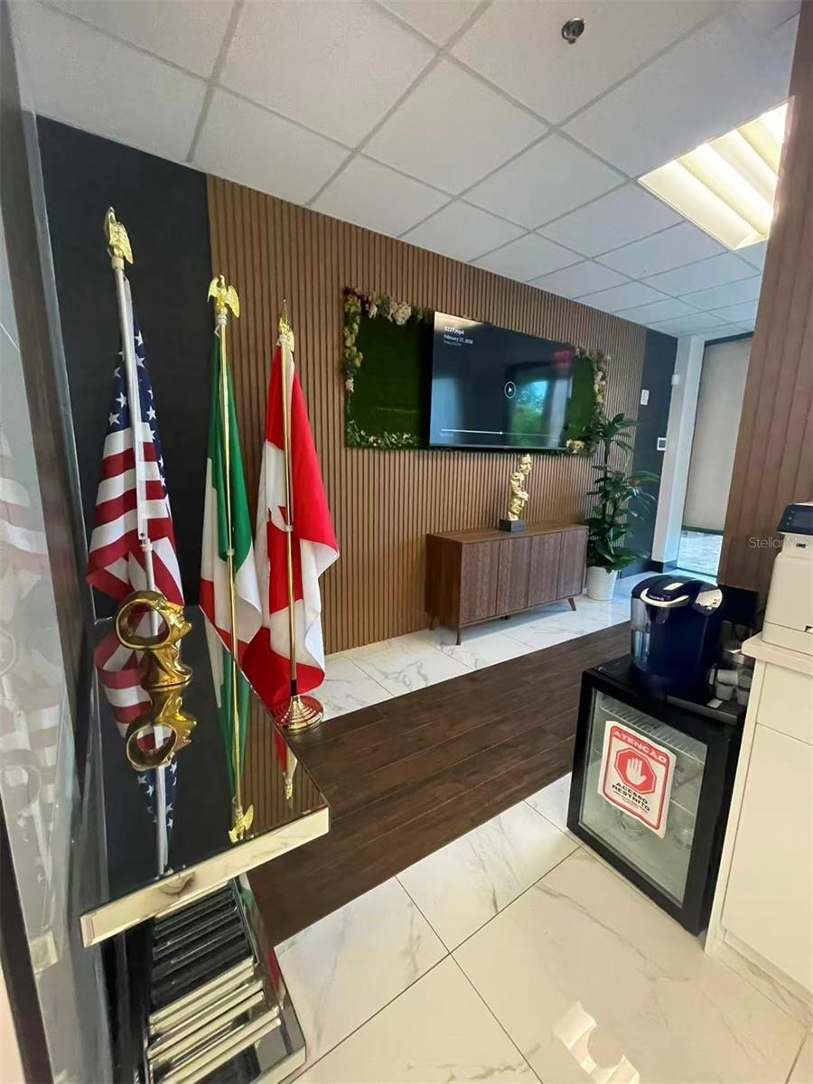 New installed commercial LED screen with over $800,000 upgrades!
Prime Location, strategically located near major highways, proximity 12-15 minutes to Orange County
Convention Center,3-5 minutes to I-4, Turnpike, 20-25 minutes to MCO airport, 5 minutes to Universal
Studios (and their NEW theme park which is under development), 3-5 minutes to International Drive
(Orlando's main entertainment strip), 15-20 minutes to world famous Mall at Millenia and Florida Mall.
The property is newly upgraded,2 ADA bathrooms 2 SHOWER restrooms , two additional private restrooms. Wood and tile floors, professional designer walls and two private kitchen. Commercial property and suitable for multi business purpose such as office, show room, fitness center, medical office, manufacturing , retail etc. Please make an appointment and schedule a showing.( LED commercial screen included but office furniture , office TV not included)
DISCLAIMER: FLOOR PLANS ARE FOR ILLUSTRATIVE PURPOSES ONLY.