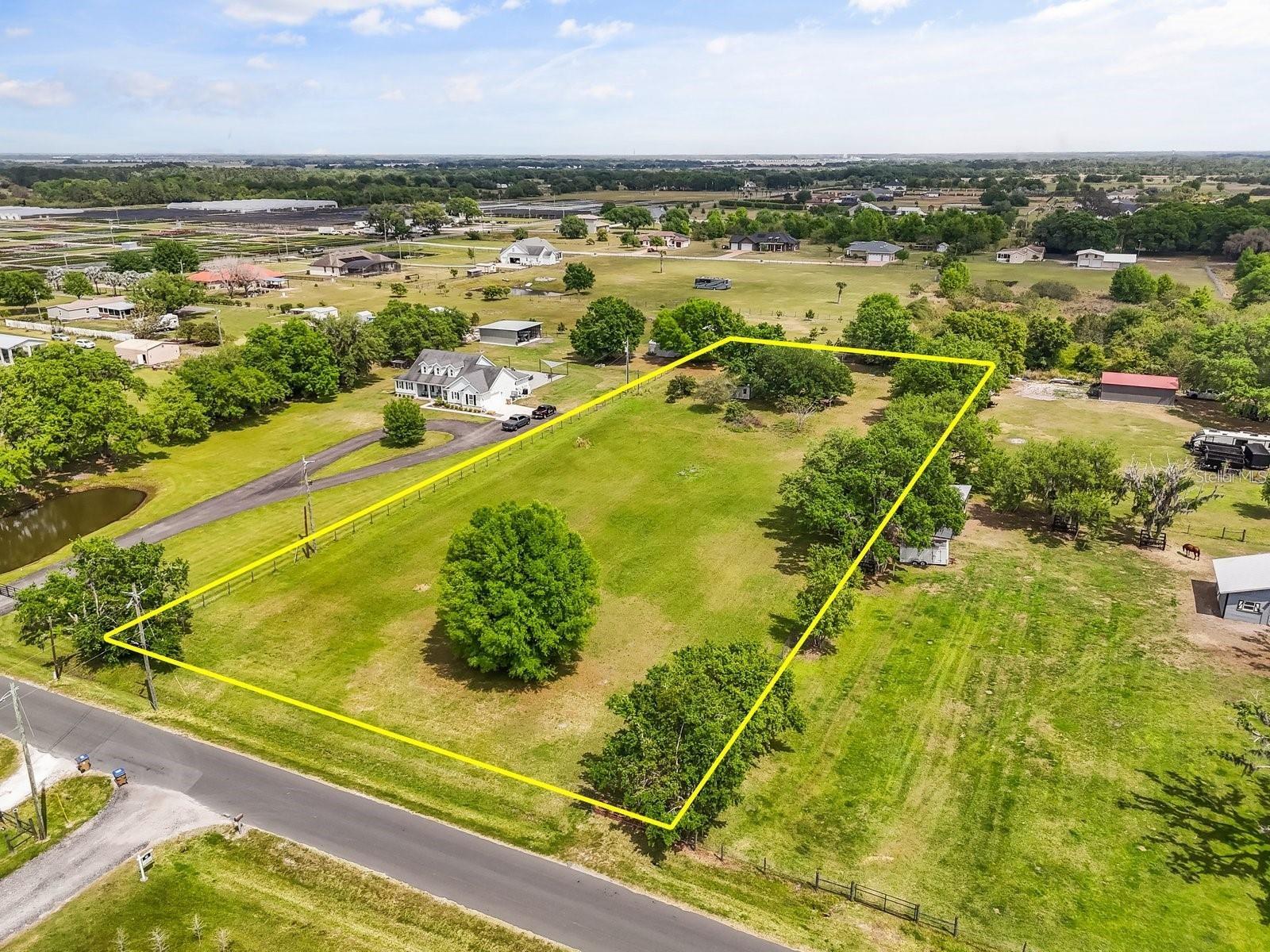 Welcome to an exceptional opportunity to own a 2.01-acre estate parcel in one of the centra Florida's most desirable luxury communities, located just 30min from Orlando International Airport. With no HOA and no CDD Fees, this premier homesite offers the perfect balance of privacy, space and convenience.  

Build your custom dream home of up to 4,000-sqft with the flexibility to add and ADU or private in-law-suite. Subject to city approval, the property may also allow for two separate residences. Ideally located near the future Florida Turnpike expansion and the highly anticipated lagoon development, this property offers outstanding potential in one of the central Florida's fastest growing luxury corridors. Property is free of wetlands and located outside of a flood zone.
Build your dream home at this amazing land with an exceptional LOCATION.
