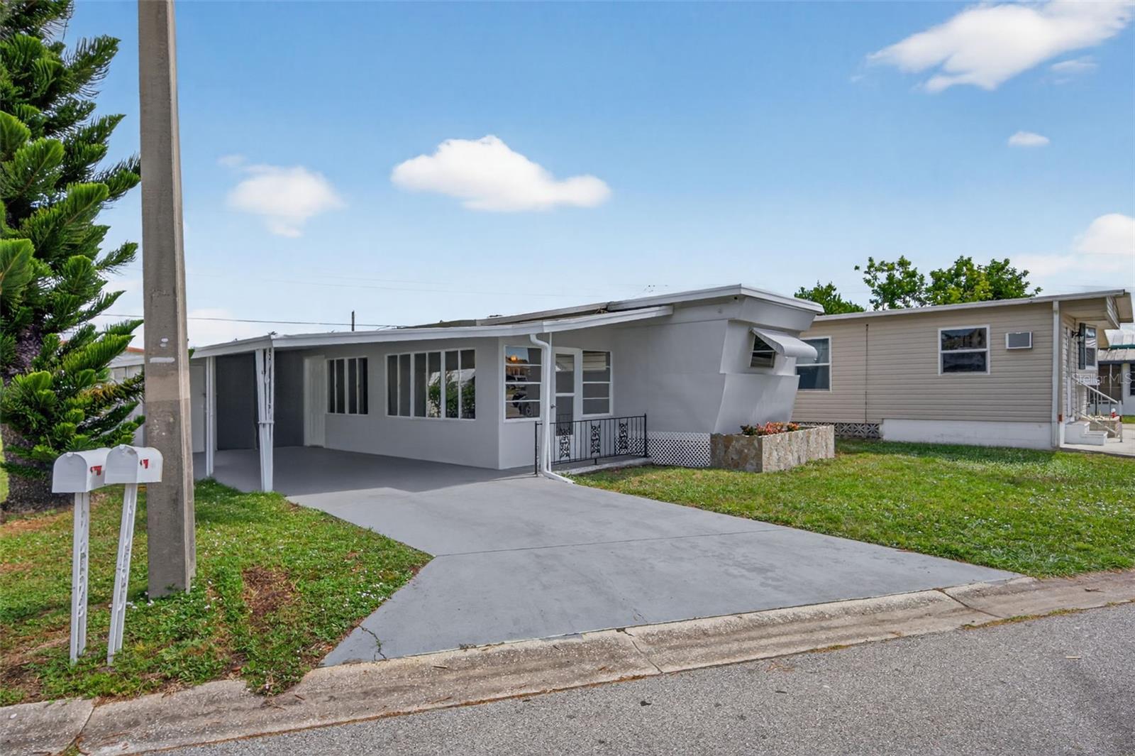 Virtually Staged. Move-in Ready Home| NO Flood Zone | No lot rent | Financing Available|
Enjoy the Sarasota lifestyle in this beautifully remodeled 3-bedroom, 1-bath turnkey home located in Tri-Par Estates, known for its resort-style amenities and unbeatable location. This 55+ community is just minutes from downtown Sarasota, marinas, dining, museums, SRQ Airport, and the world-famous beaches of Siesta Key and Lido Key.  Step inside to discover a bright, open layout, a new kitchen, and thoughtful finishes throughout. The home has been fully renovated, including energy-efficient mini-splits for year-round comfort. 
Tri-Par Estates delivers resort-style amenities: a large pool, a brand-new large spa (nearly finished), a tiki hut, pickleball, a fitness center, shuffleboard, mini-golf, horseshoes, and game rooms with ping-pong and billiards, plus arts & crafts and a lively clubhouse that hosts dinners, dances, meetings, and yes, bingo.
Ownership here is simple: you own the land, and there’s no separate HOA payment; the annual $1,648 assessment is included in your property taxes. The community is golf-cart friendly, with optional RV/boat storage when space permits.
Schedule your private showing today.