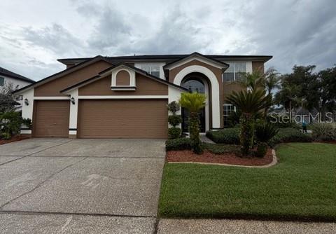 Beautiful Pool Home with  Resort Style Pool on a large Corner Lot, Beautiful Landscaping, 4 Bed Rooms with 3 1/2 Bath Rooms, Flex Floor Plan, Living Rm was converted into Bed Room #5 or could be a Study, Separate Dining Room, Kitchen with an Island Overlooking the Pool, Large Open Family Room with Electric Fireplace and 100" Flat Screen TV, Upstairs Loft is a Theater Room with Projector, Blackout Drapes and Sectional Couch, Spacious Primary Bed Room with Large Walk in Closet, Large Primary Bath Room and Walk in Closet, 3 Car Oversized Garage, New Roof 3/2024, New Water Heater 3/2024, New Solar 3/2024 Solar is Owned providing a cost savings to the owner in the electric utility bills, New Exterior Paint 4/2026.  New Pool Resurfaced 5/2024.  A beautiful home ready for a new family. Close proximity to Carillon Elementary School, Hagerty High School, HCA Oviedo Hospital, Shopping,  Restaurants, and the 417 Expressway.