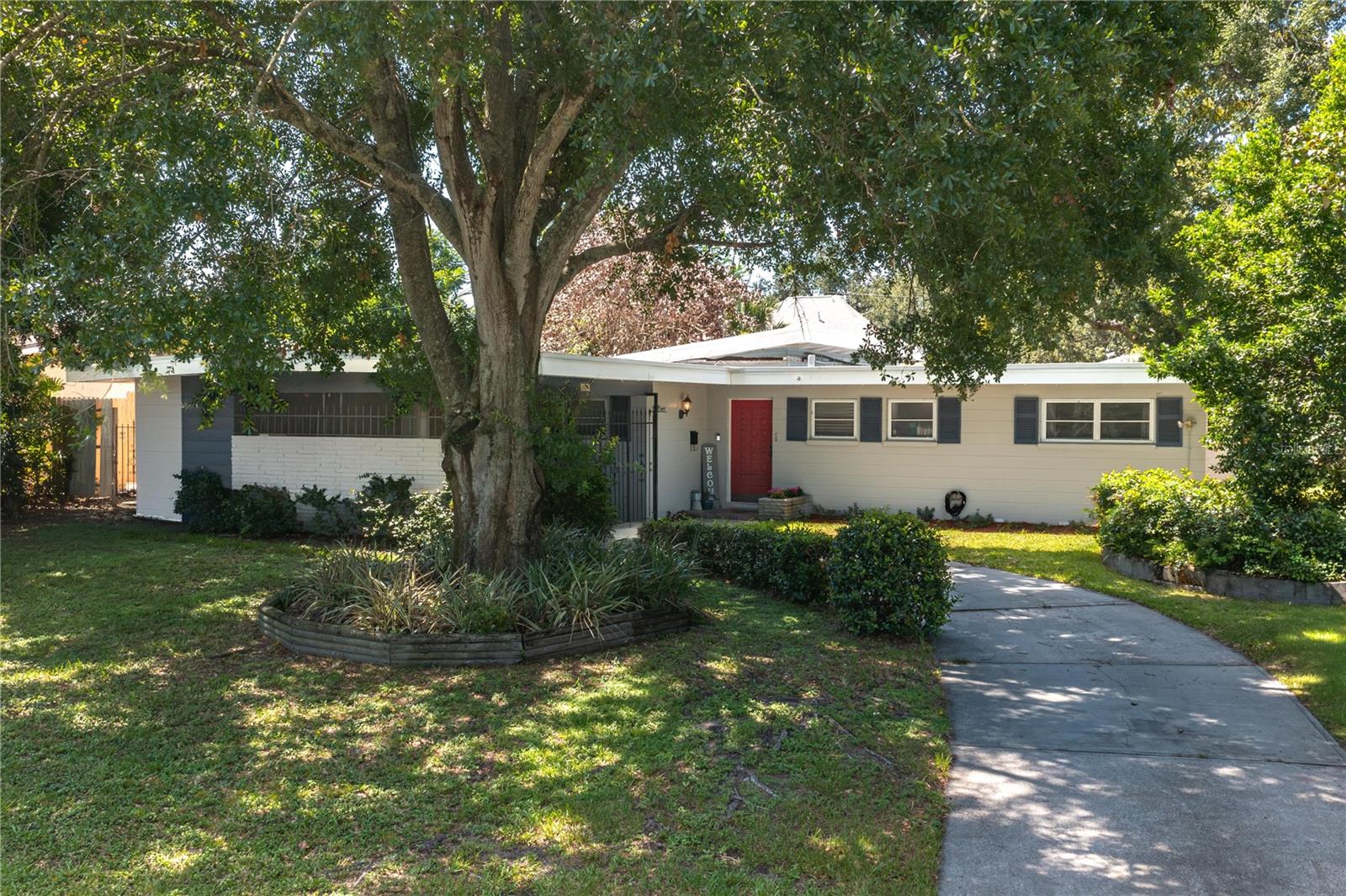 Charming, well-kept 3-bedroom Winter Haven home located in a Peaceful, Established Neighborhood, featuring an 8 ft deep Inground Pool, Outdoor Shower and a Privacy Fenced Backyard.  Owner started a Private Courtyard and it's now ready for your personal touch. This home has had only two owners! Kitchen offers Stainless Steel Appliances. The Half Bathroom is located in the Laundry Room.  Come see this bright, beautifully updated home with timeless character. Private Backyard Oasis surrounded by Lush, Mature Landscaping awaits. Additional features include a 10×10 Storage Shed, High Efficiency Carrier Infinity System with Smart Beehyve Thermostat, and neighborhood access to gas lines. Close to Lake Otis with public boat ramp that is great for kayaking and fishing. Convenient to Shopping, Medical Facilities, Restaurants, Major Theme Parks, Airports, Cruise Ports, and both Coastal Beaches.