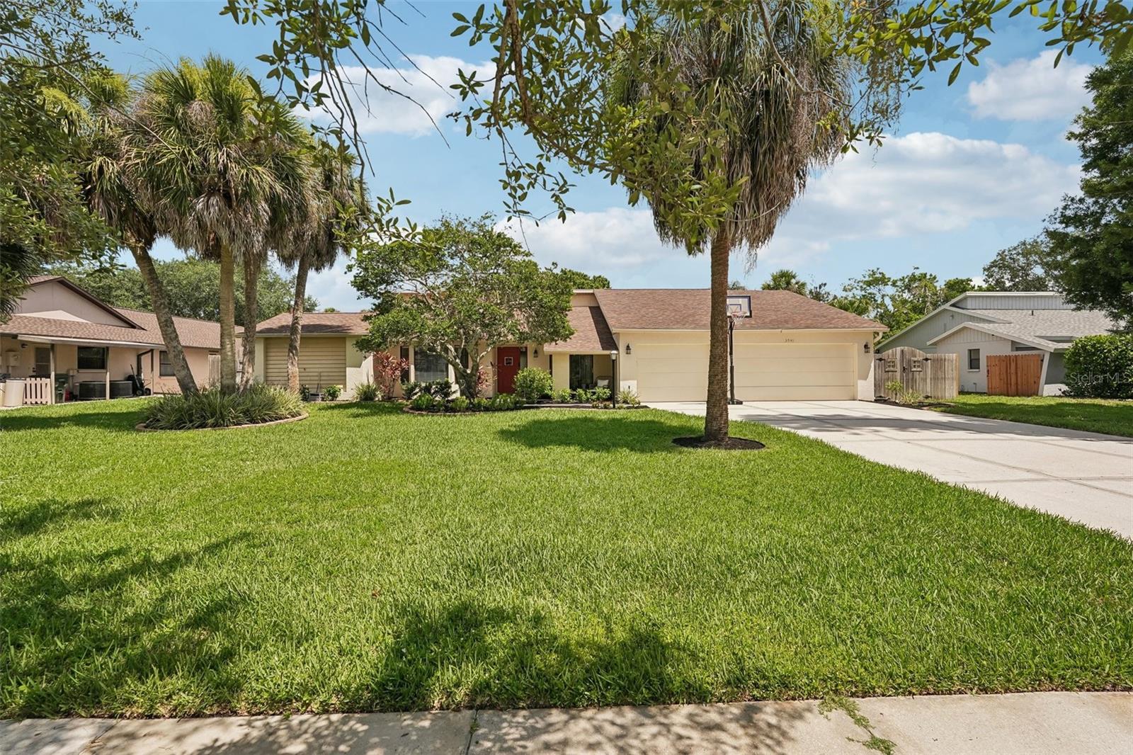 Under contract-accepting backup offers. Rare opportunity in Sarasota to have your very own beautiful private oasis!! Nestled on an expansive, nearly one-acre lot (.93 acres) in South Sarasota’s quiet Gulf Gate East neighborhood. This 4-bedroom plus den/office, 3-bath pool home with an oversized 3-car garage perfectly blends indoor comfort with an outdoor paradise. Inside, you’ll find an open concept floor plan with high vaulted ceilings, porcelain tile throughout, and a spacious, open kitchen equipped with rich 42" wood cabinetry, granite countertops, newer stainless steel appliances, and a massive island made for gathering. The true showstopper is the backyard oasis: a beautifully pavered, screened-in POOL area that looks out over a massive, manicured lawn. The outdoor living space expands into two additional paver patios—perfect for dining alfresco before following a charming stepping-stone path to your private fire-pit for evening relaxation. Complete with a cost-saving well for irrigation, this peaceful retreat offers the ultimate Florida lifestyle, keeping you just minutes away from Siesta Key’s world-class beaches, the newly extended Legacy Bike Trail, the YMCA, Costco, excellent A+ schools, county libraries, and local dining hubs. 

Home Upgrades: New Roof (2025), upgraded pool cage and replaced screens, new refrigerator, dishwasher, microwave, water heater, washer, dryer, pool pump, and in-sink garbage disposal. Updated and modernized the kitchen, 2 bathrooms, and bedroom. New interior and exterior light fixtures and fans. Whole-house water softener and reverse osmosis system. New garage door openers and keypad. Fenced backyard with a large playground. Newer landscaping design, including a front patio. Mature trees, including fruit trees and fragrant gardenia, with plenty of room for your very own garden.
