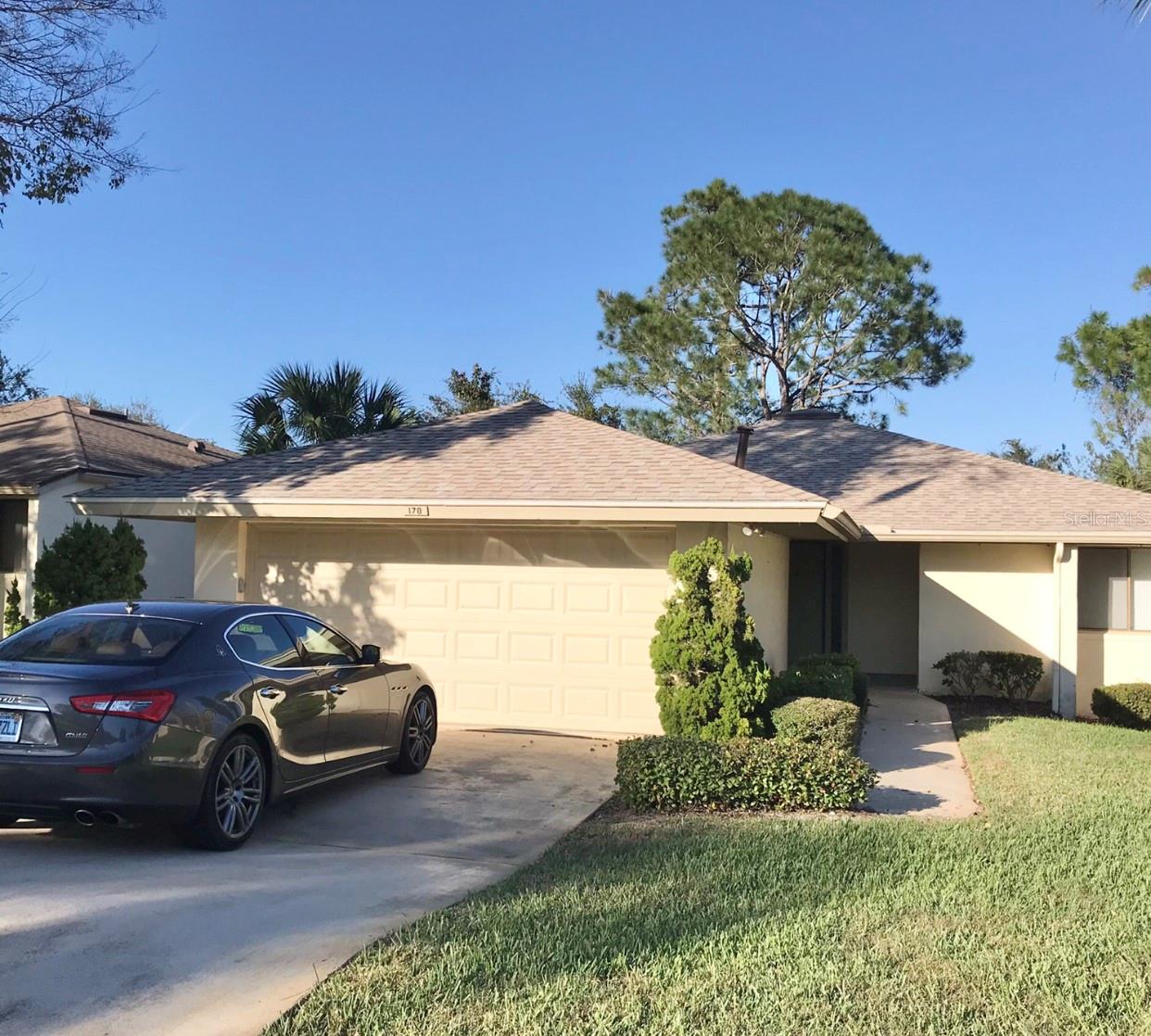 Amazing Opportunity in a gated private golf community. Extremely spacious 2 bedroom 2 bathroom home with a newly finished very large entire downstairs bonus space.  The sliding glass doors walk out to the quiet community pool through the treed backyard.  This downstairs space is very rare for similar types of homes in this community. Most homes with extras bonus space like this one were all sold for much higher prices. This additional space has 2 separate living areas with a new full bath.  This space can be a game room, office or as an extra bedroom suite. This home has 2 bedrooms and 2 bathrooms on the main floor.  Another den on the main floor connected by a double French door to the spacious living area.  Vaulted high ceiling makes the great room so spacious and welcoming. A large enclosed sunroom and a large screened in patio facing the pool.  Wonderful community with many amenities available. If you wish to join the private golf club, it has a beautiful clubhouse with a  restaurant, gym and tennis court. Don't miss this amazing opportunity to live in a private safe gorgeous gated golf community for a very low cost. ;Water: City