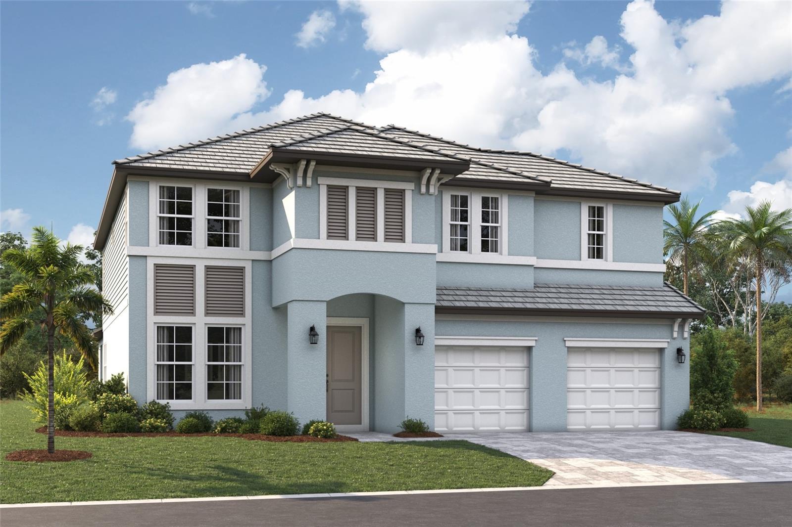 Pre-Construction. To be built. *****WEKIVA MODEL A ELEVATION AVAILABLE TO CUSTOMIZE WITH YOUR SELECTED DESIGN OPTIONS. PRICE ONLY REFLECTS BASE PRICE OF HOME AND STRUCTURAL OPTIONS, DESIGN SELECTIONS WILL NEED TO BE MADE AT AN ADDITIONAL COST. $75,000 IN FLEX CASH AVAILABLE TO USE TOWARD THOSE SELECTIONS*****

The Wekiva A includes 5 bedrooms, 4 bathrooms, flex room, upstairs bonus room and three car garage.

Structural Options include extended lanai, gourmet kitchen, impact windows, tray ceilings and upgraded owner's bath with Paloma tub.

Conveniently located in Sarasota, Grand Park is a beautiful community of new construction homes within one of the region’s most thoughtfully designed master-planned communities. Here, scenic lakes, wide open green spaces, and walkable trails meet a lifestyle of convenience and connection.