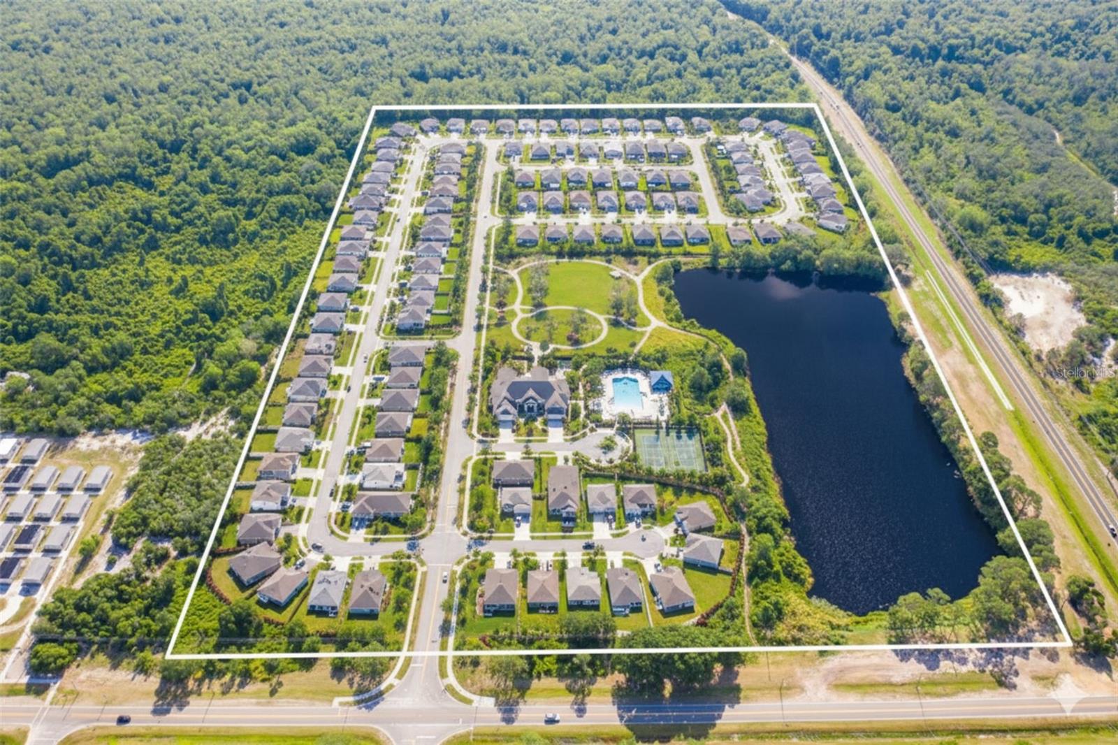 Discover a rare jewel in Poinciana, Florida— a sprawling 45-acre residential oasis poised for transformative development or as a grand personal estate. Nestled at Laurel Avenue 34759, this expansive property is a canvas awaiting your vision, with boundless potential for a vibrant new community or a private retreat.

The land is bathed in the natural beauty of Central Florida, featuring a serene pond that mirrors the sky and adds a touch of tranquility. Envision luxurious homes or quaint cottages dotting the landscape, each with views of the water and access to nature's bounty. The property’s generous dimensions are bordered by S. Laurel Ave. and Poinciana Parkway, ensuring easy access and excellent visibility.

Take advantage of this prime location, where the whisper of the breeze through the trees and the peaceful waters create a backdrop for innovation or secluded living. Whether you're a developer looking to imprint your mark on Poinciana’s landscape or an individual craving space and privacy, this land offers an unparalleled opportunity to dream big and build bigger. Embrace the chance to shape the future in a place where possibilities are as wide as the property’s vast horizons.