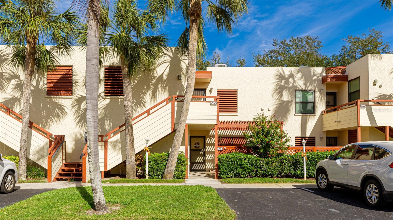 **THIS PROPERTY QUALIFIES FOR A 1% LENDER INCENTIVE IF USING PREFERRED LENDER. INQUIRE FOR MORE DETAILS.** Welcome to Spring Lakes, a beautifully maintained condo community in the heart of Bradenton offering an inviting Florida lifestyle. This second-floor condo features two bedrooms and two bathrooms, each with its own private ensuite for added comfort. The primary suite includes a walk-in closet and access to the screened lanai, where you can unwind while overlooking the community pool and spa. The open-concept great room flows effortlessly to the lanai through sliding glass doors, creating a comfortable space for relaxing or entertaining. The kitchen is well-appointed with ample cabinetry, tile flooring, and a convenient in-unit washer and dryer. A large storage closet on the lanai adds extra functionality, and recent updates include the AC, dishwasher, water heater, and disposal. Assigned parking and generous interior storage provide everyday convenience. Spring Lakes residents enjoy a peaceful setting with mature landscaping, tennis courts, a sparkling pool, and a relaxing spa. Ideally located just off Cortez Road West, you’ll be minutes from shopping, dining, golf courses, and local entertainment. The beaches of Anna Maria Island and Cortez are about 15 minutes away, downtown Sarasota is within 30 minutes, and SRQ Airport is less than 20 minutes from your door.